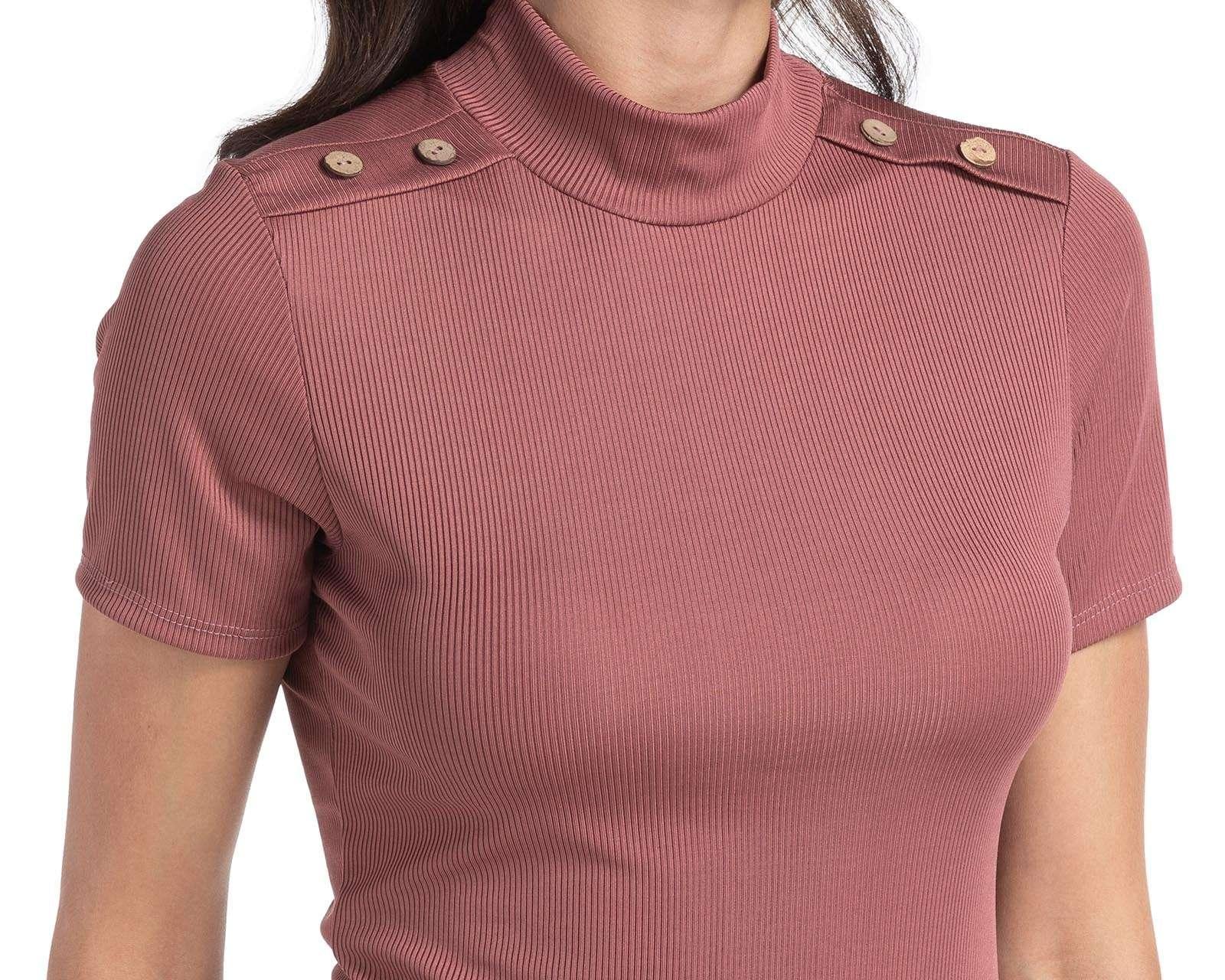 Foto 7 | Foto 7 | Blusa Refill Manga Corta Cuello Alto