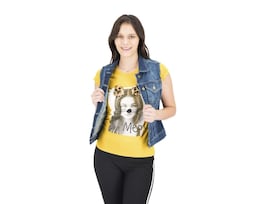 Playera Thinner Amarilla Manga Corta