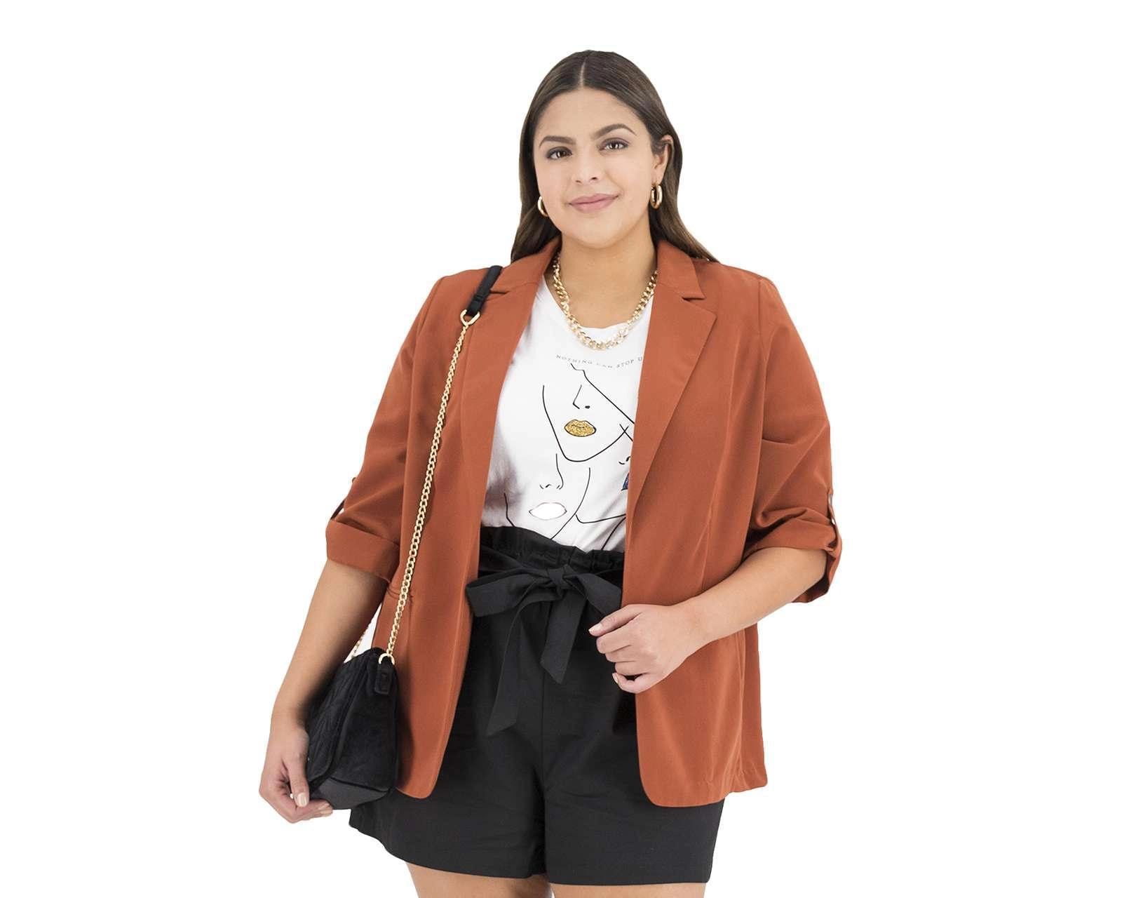 Foto 1 | Foto 1 | Blazer con Solapa Sahara Manga 3/4