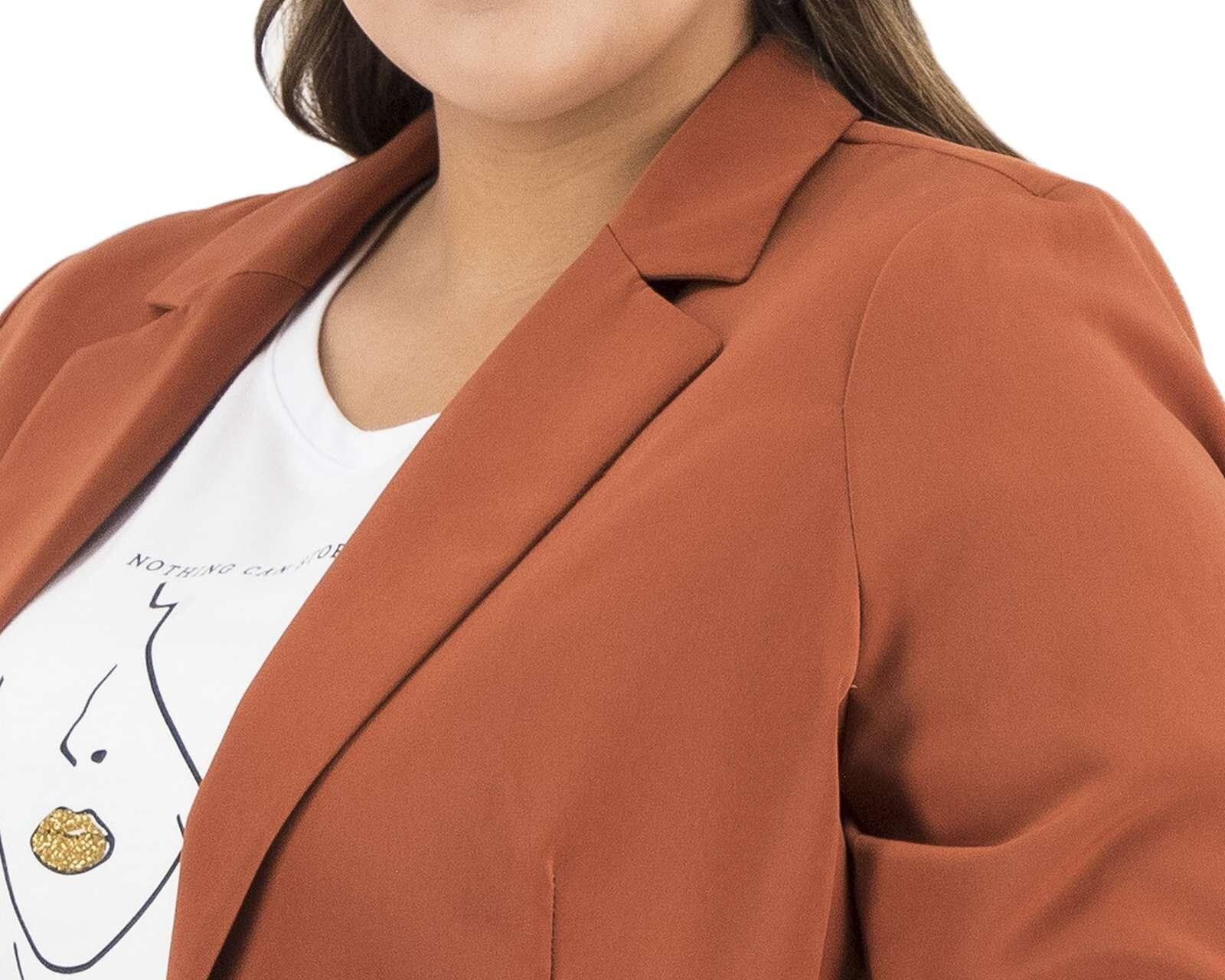 Foto 5 pulgar | Foto 4 | Blazer con Solapa Sahara Manga 3/4