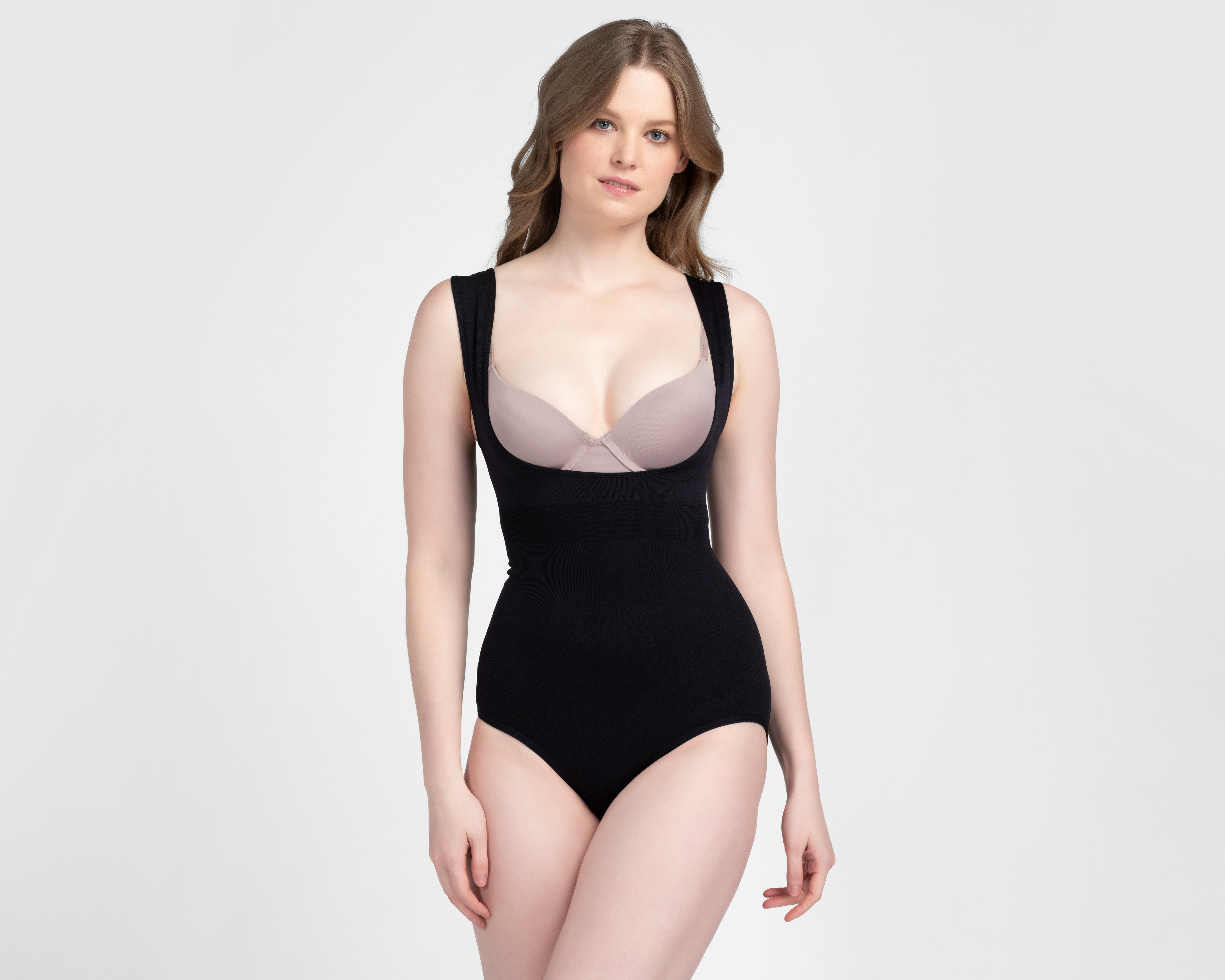 Body con Control Negro Control Secrets para Mujer