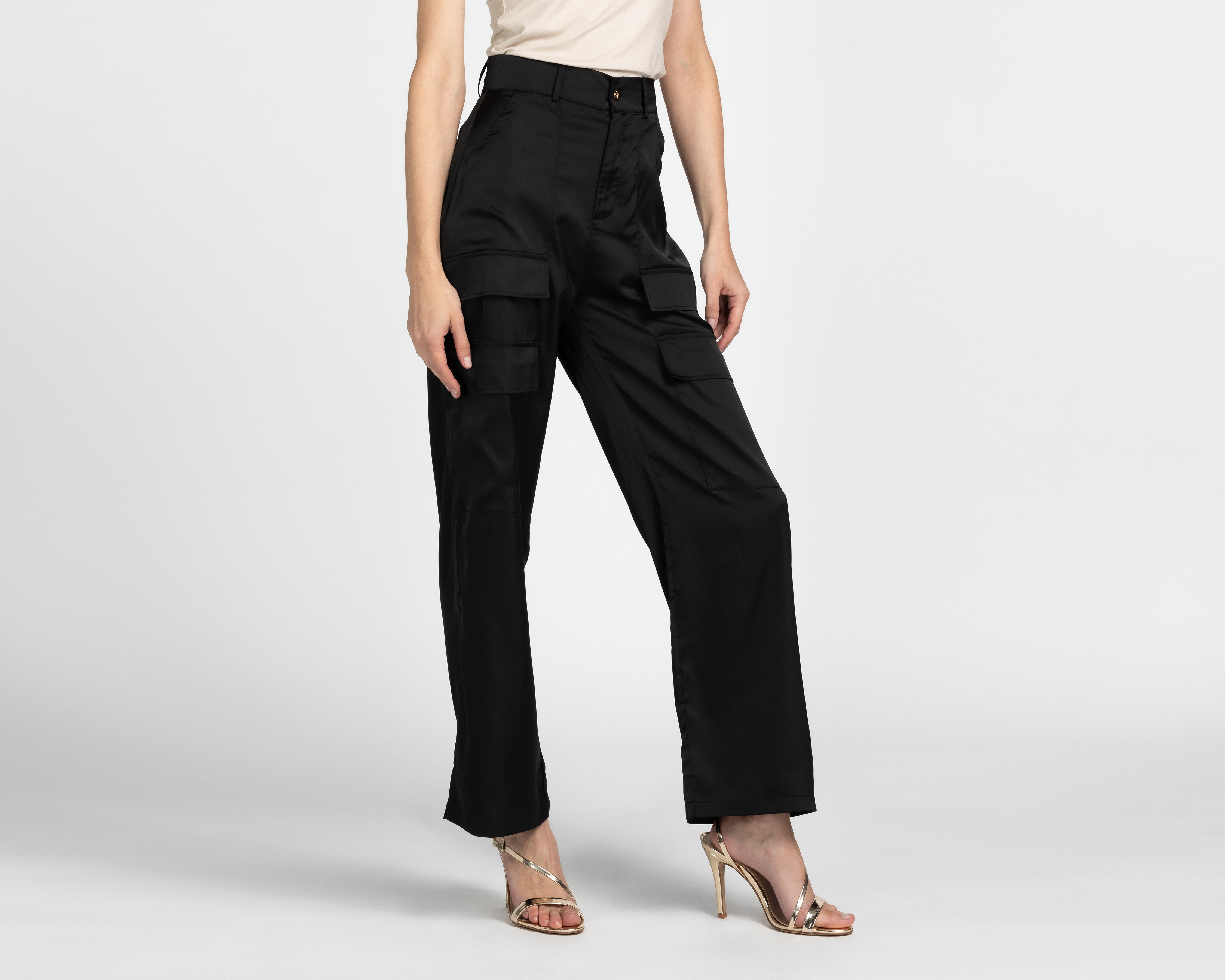 Pantalón Ancho Jennifer Lopez Negro para Mujer