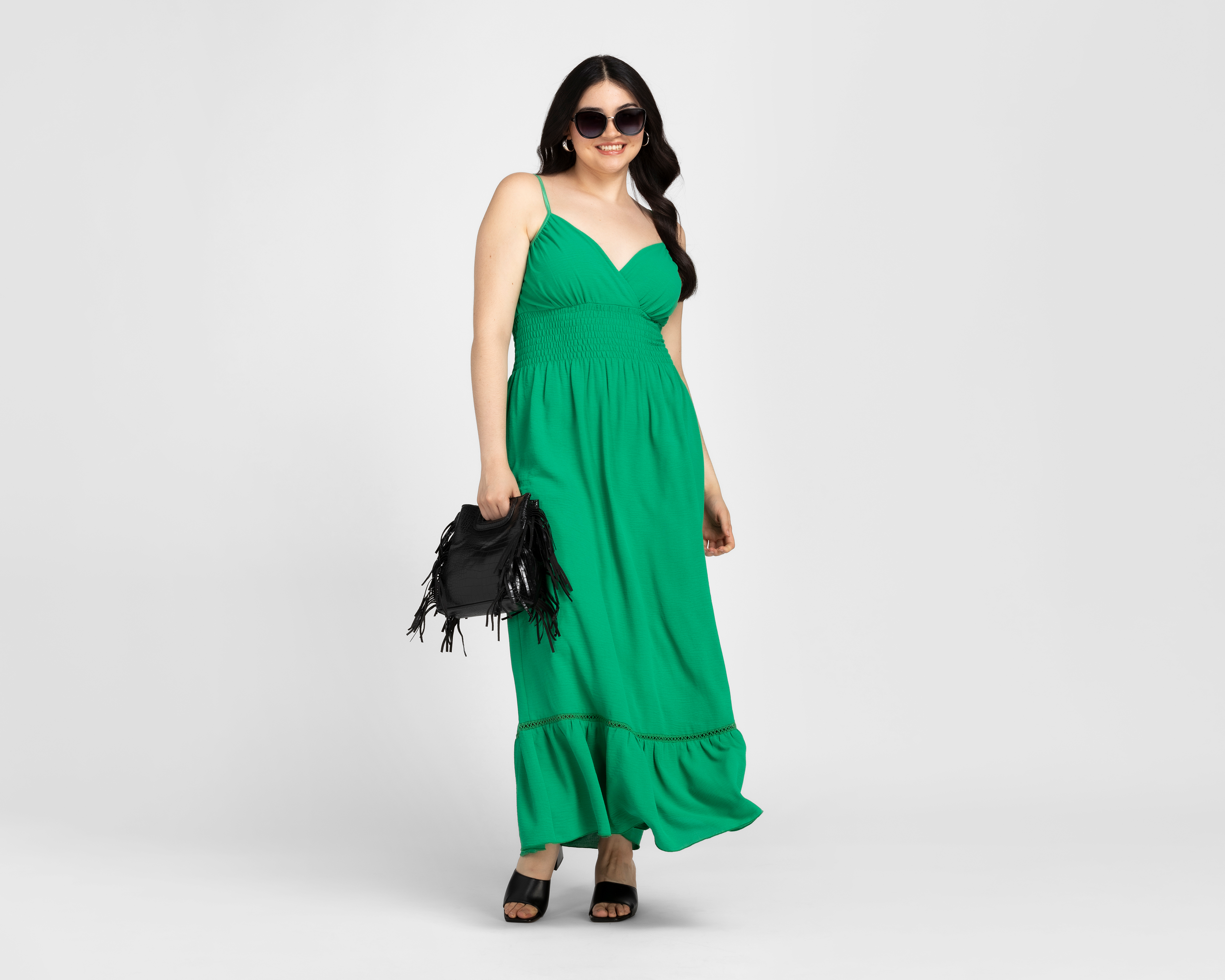 Foto 5 | Foto 5 | Vestido Casual Sahara sin Mangas Verde