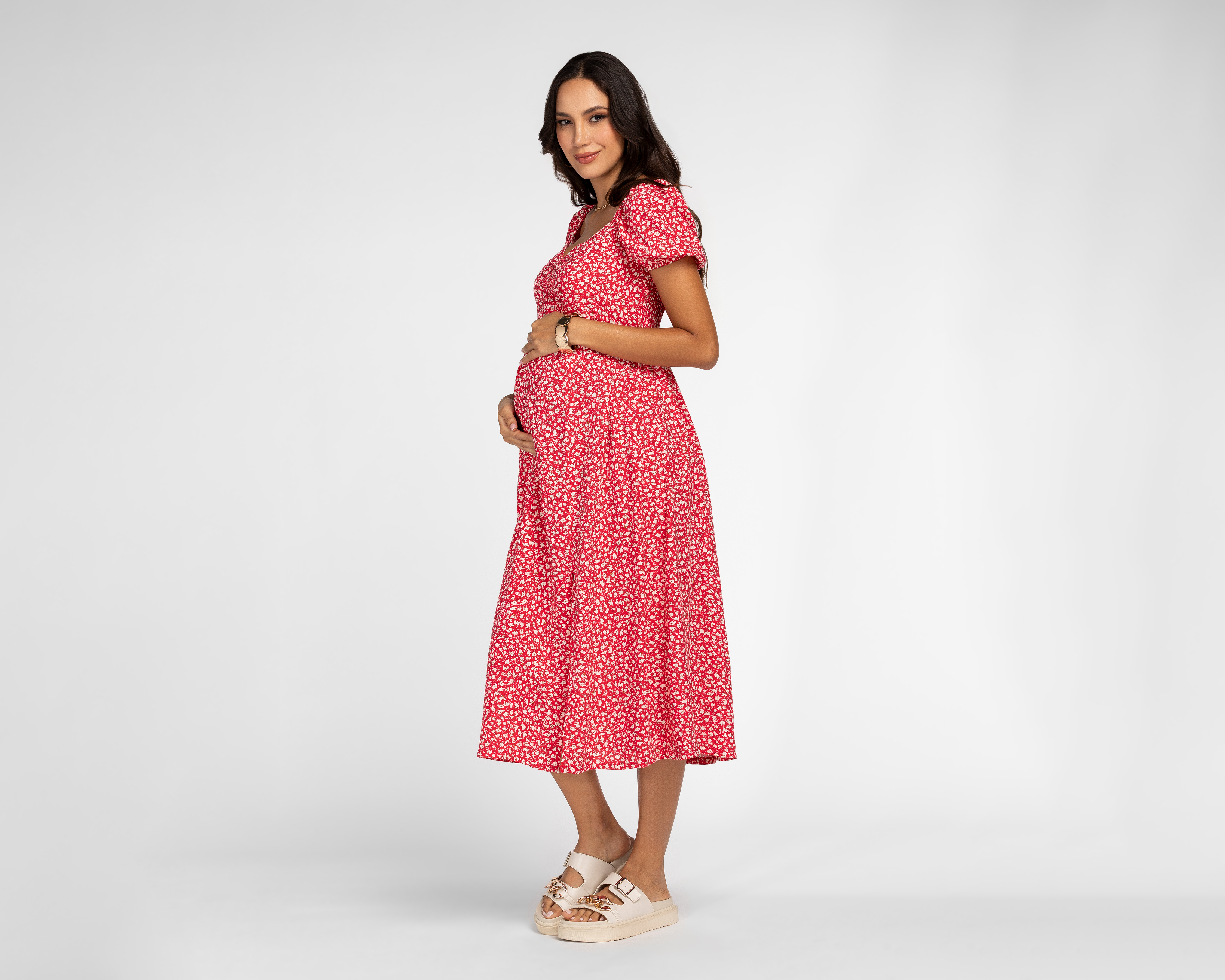 Foto 1 | Foto 1 | Vestido de Maternidad Mamá Bella Manga Corta