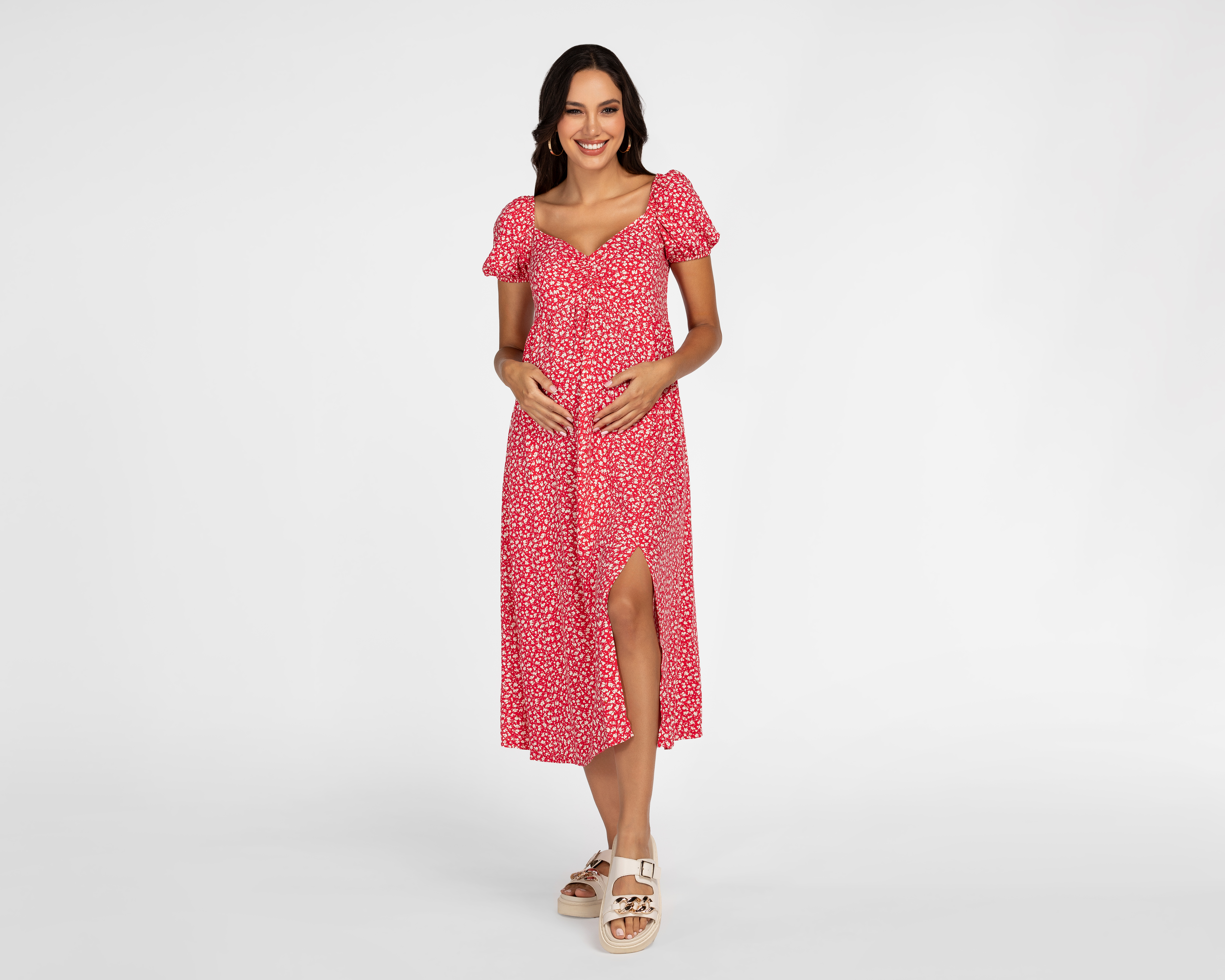 Foto 2 | Foto 2 | Vestido de Maternidad Mamá Bella Manga Corta