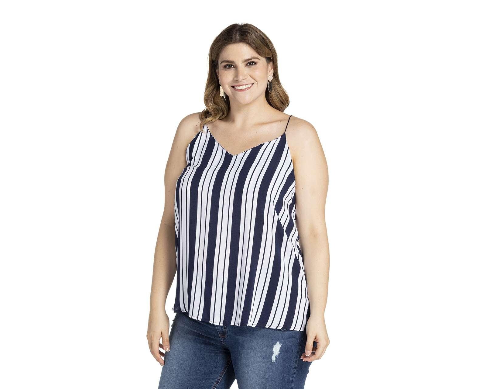 Foto 6 pulgar | Foto 5 | Blusa Refill sin Manga Escote V