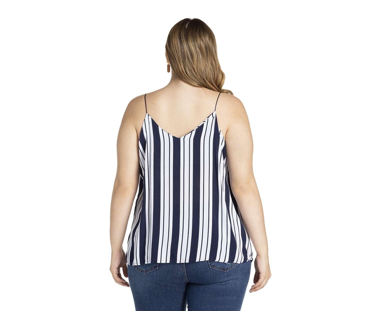 Foto 7 pulgar | Foto 6 | Blusa Refill sin Manga Escote V