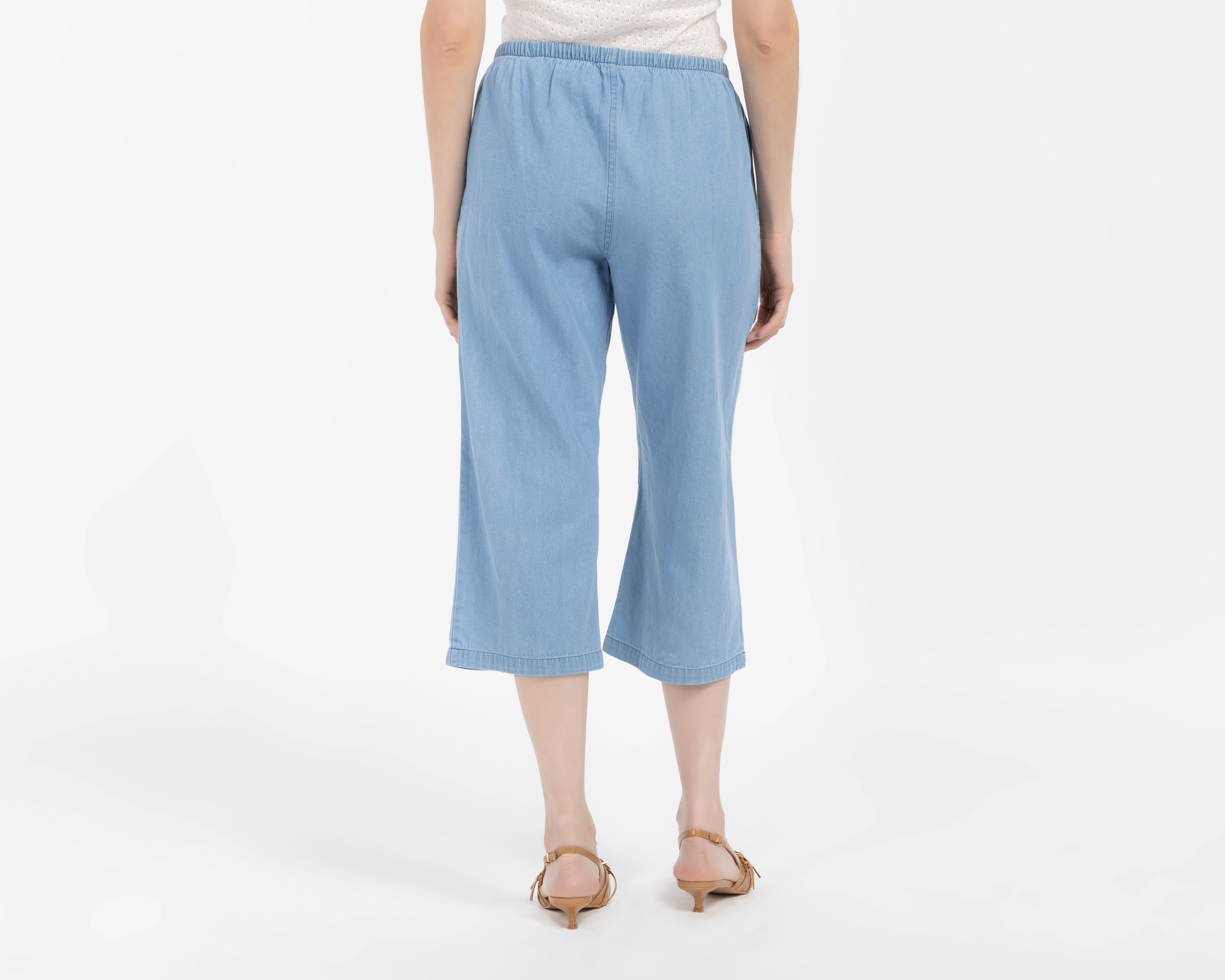 Foto 4 pulgar | Foto 3 | Pantalón Capri Lady Sun Azul para Mujer