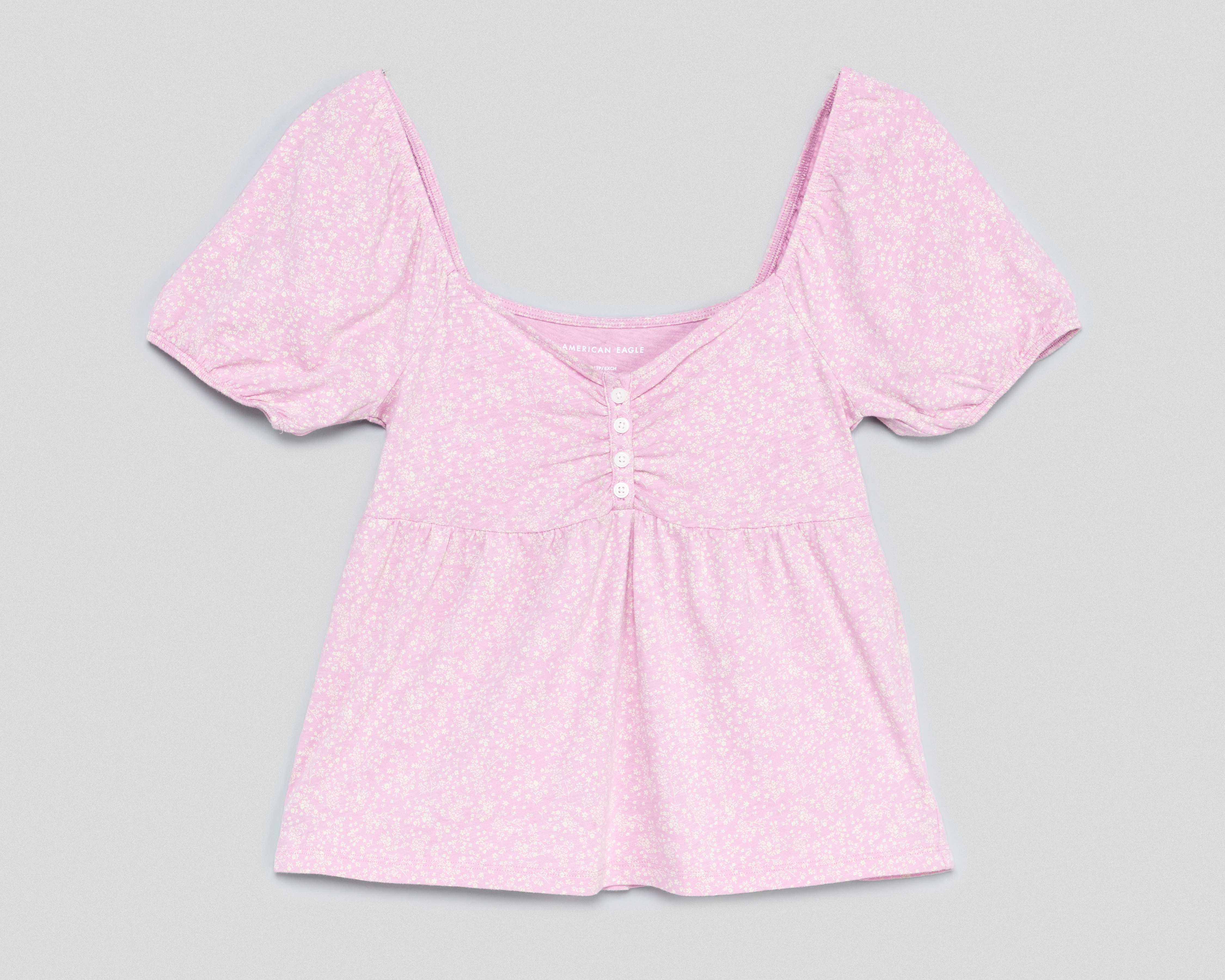 Foto 2 pulgar | Foto 1 | Blusa Manga Corta American Eagle para Mujer