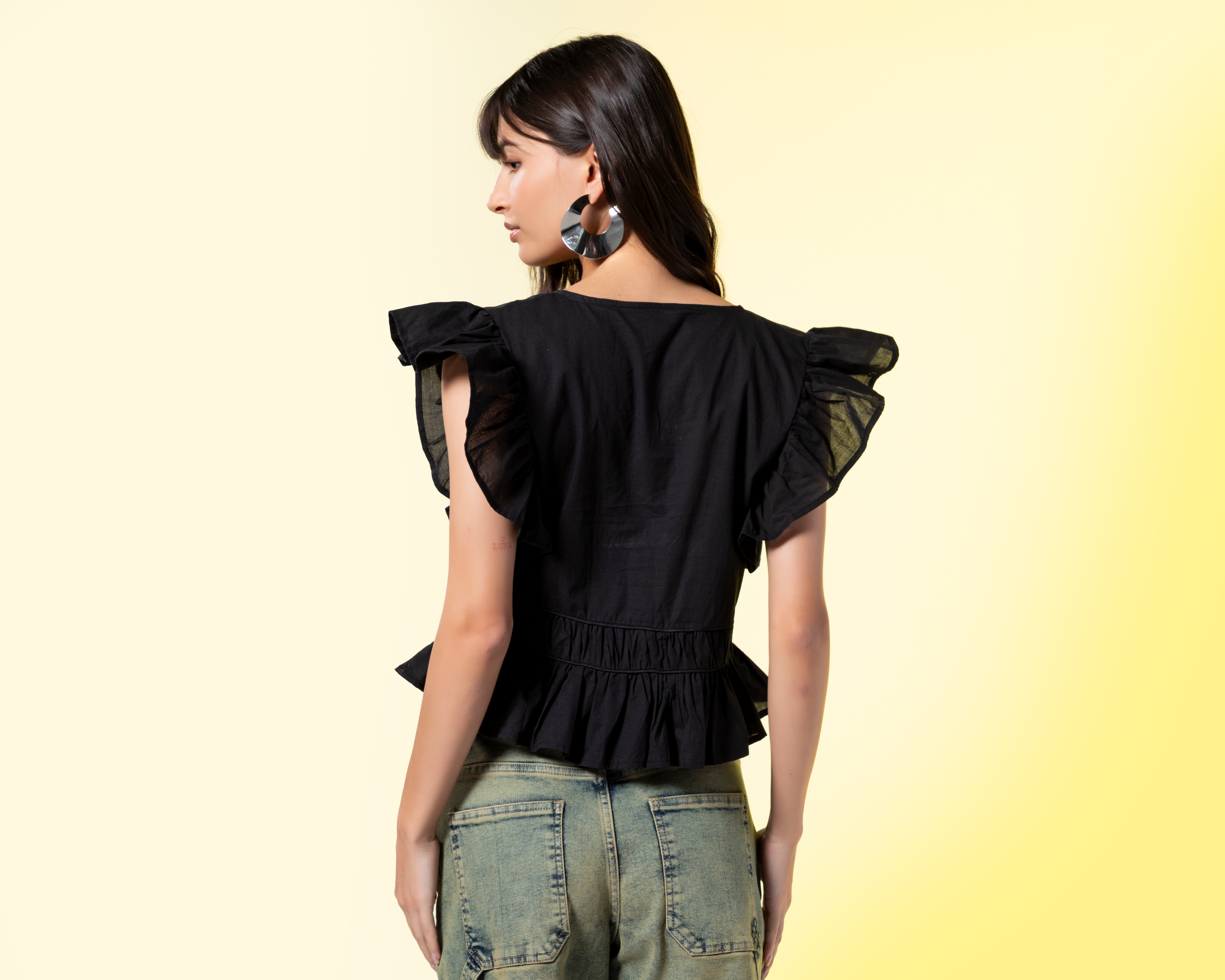 Foto 3 | Foto 3 | Blusa Negra Strona para Mujer