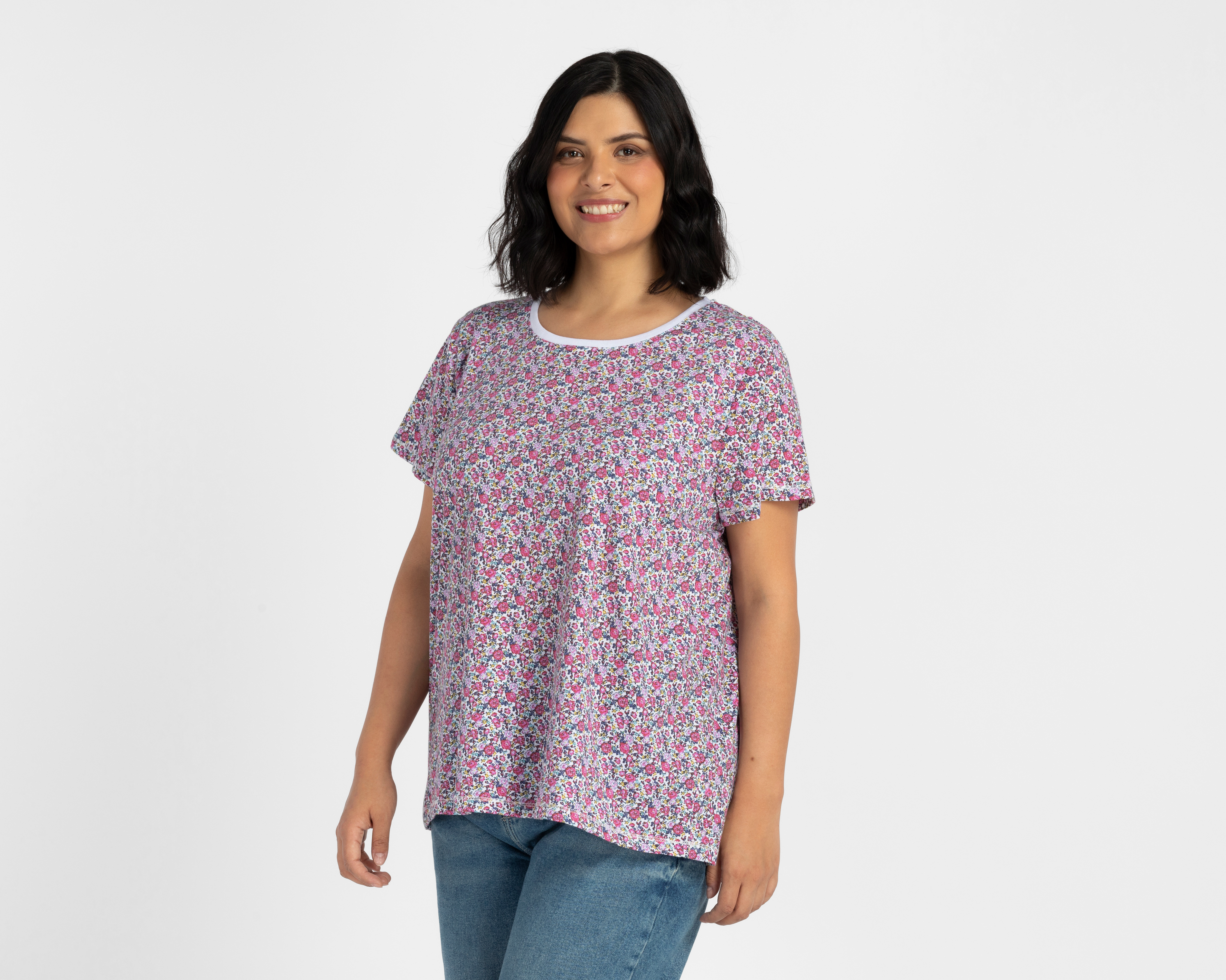 Foto 5 pulgar | Foto 4 | Playera Floral Lady Sun para Mujer