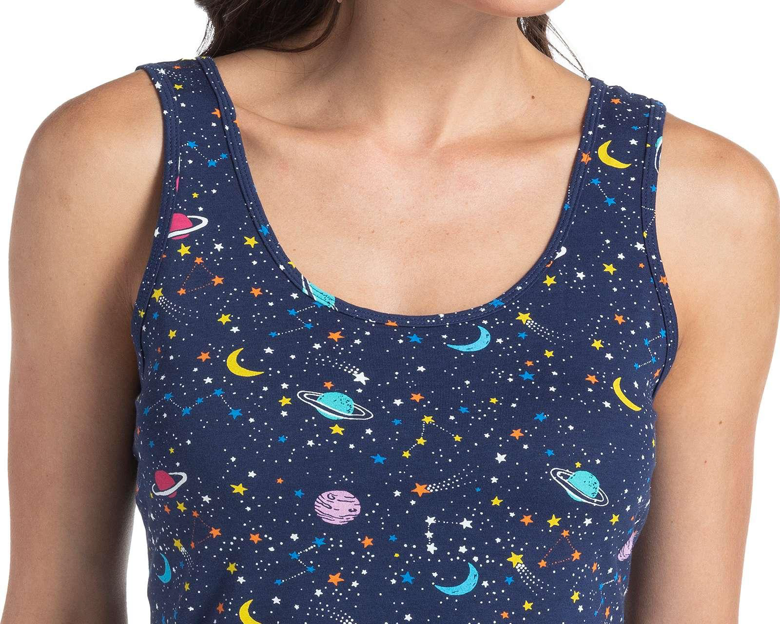 Foto 7 | Foto 7 | Playera 18 Forever sin Mangas con Estampado Espacial