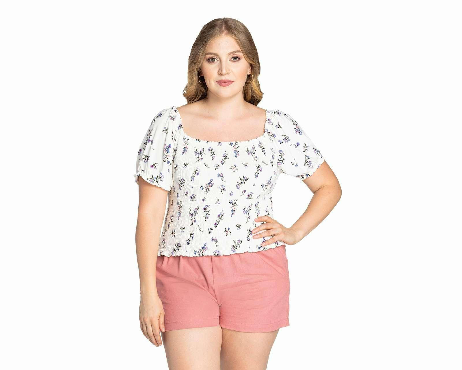 Foto 4 | Foto 4 | Blusa 18 Forever Manga Corta con Flores