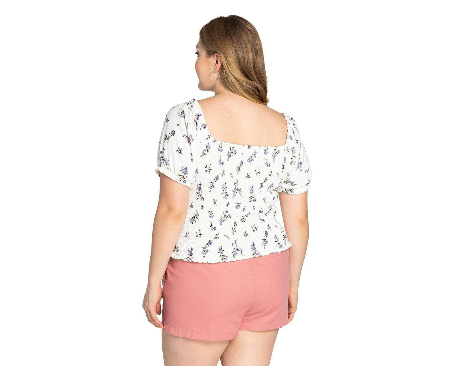 Foto 7 pulgar | Foto 6 | Blusa 18 Forever Manga Corta con Flores