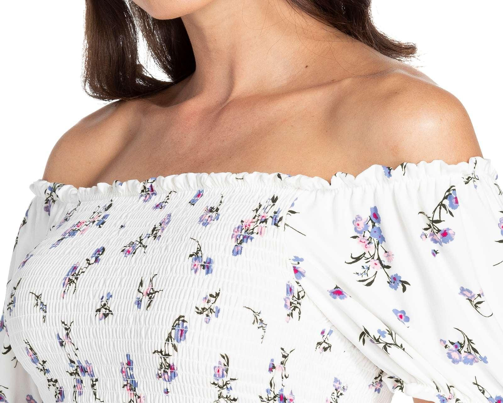 Foto 8 pulgar | Foto 7 | Blusa 18 Forever Manga Corta con Flores