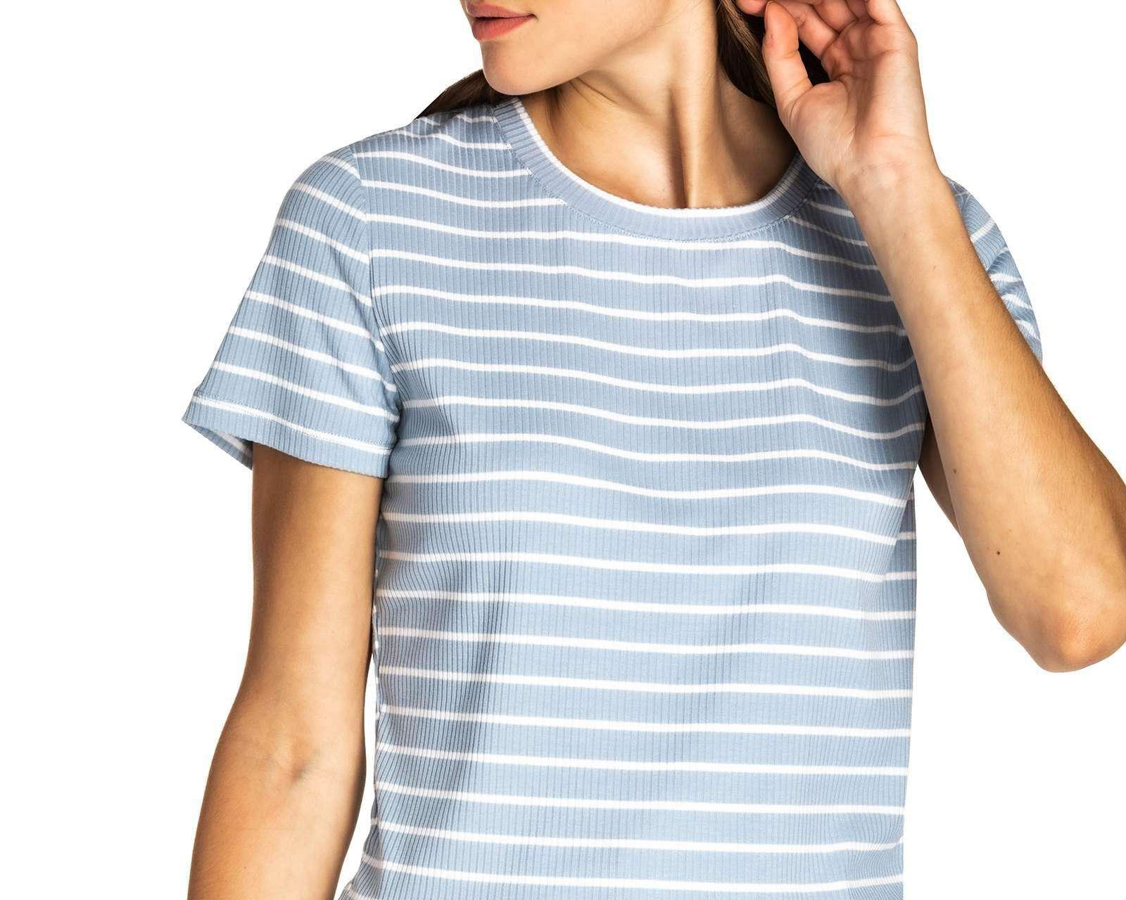 Foto 7 | Foto 7 | Playera 18 Forever a Rayas Manga Corta