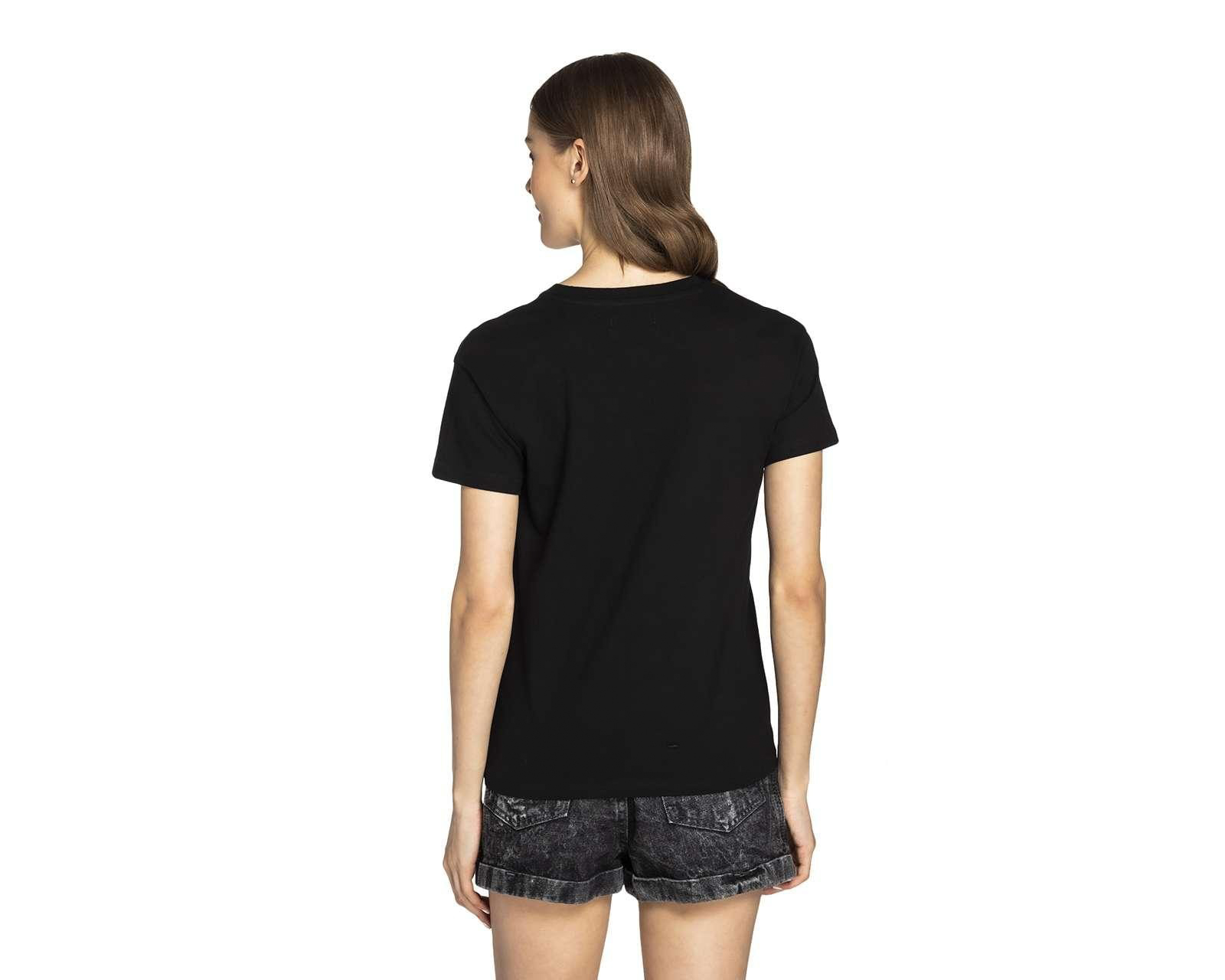 Foto 4 pulgar | Foto 3 | Playera Thinner Manga Corta Estampado con Letras