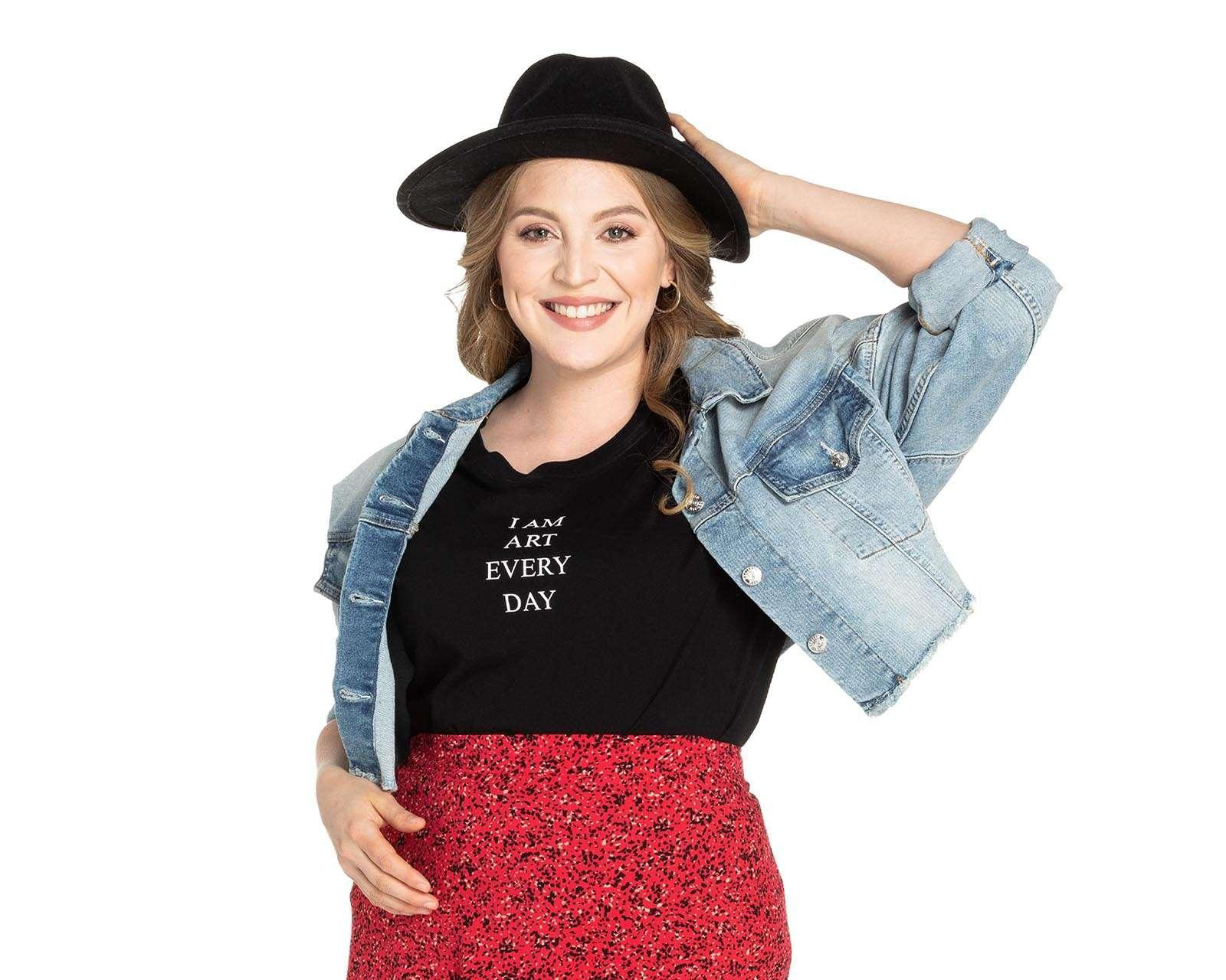 Foto 6 pulgar | Foto 5 | Playera Thinner Manga Corta Estampado con Letras