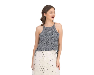 Foto 1 | Foto 1 | Blusa Thinner sin Mangas Estampado de Lunares