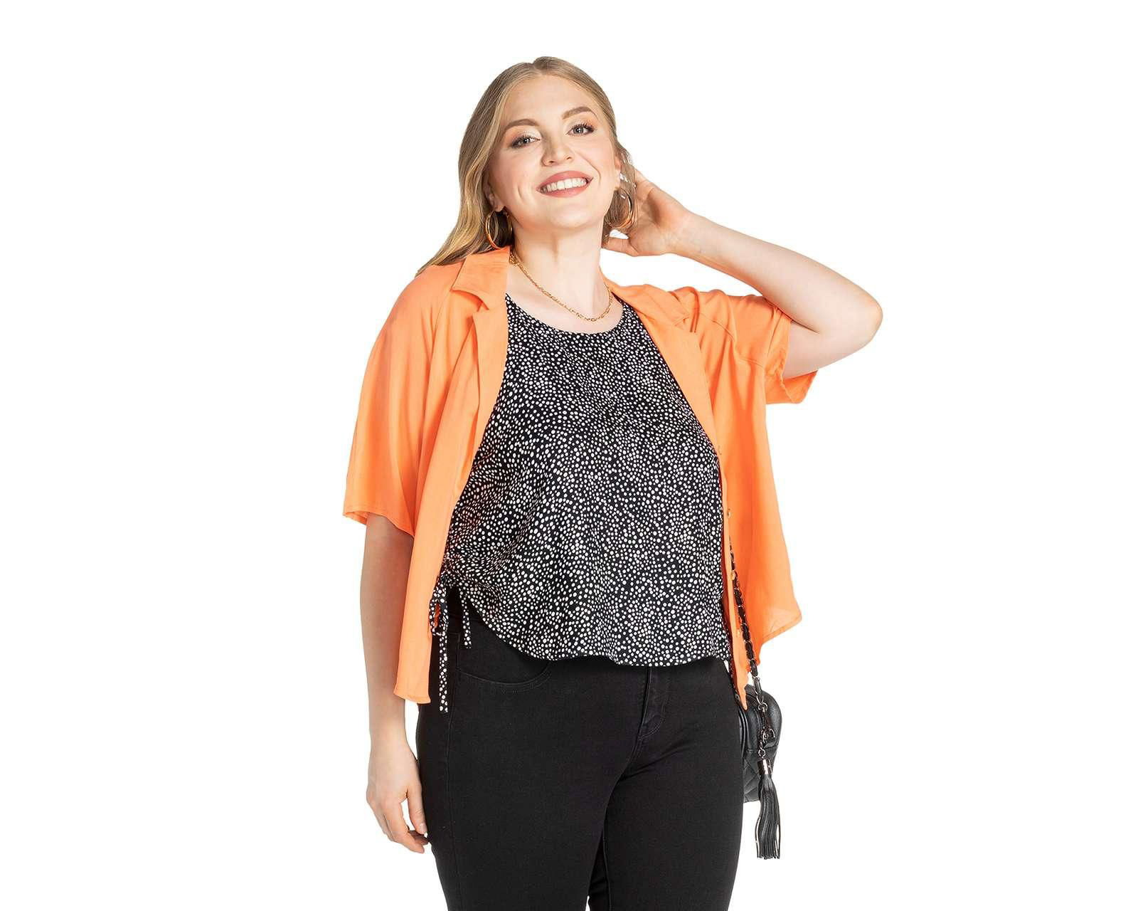 Foto 5 | Foto 5 | Blusa Thinner sin Mangas Estampado de Lunares