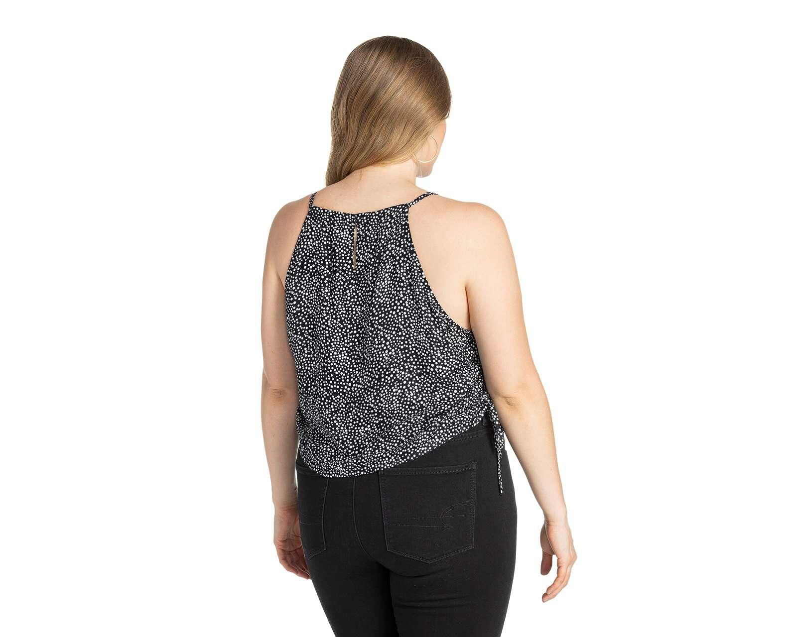 Foto 6 | Foto 6 | Blusa Thinner sin Mangas Estampado de Lunares