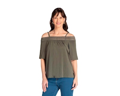 Foto 2 | Foto 2 | Blusa Lady Sun Verde Manga Corta