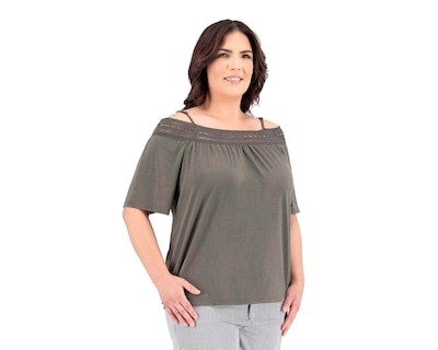 Foto 4 | Foto 4 | Blusa Lady Sun Verde Manga Corta