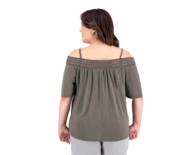 Foto 6 | Foto 6 | Blusa Lady Sun Verde Manga Corta