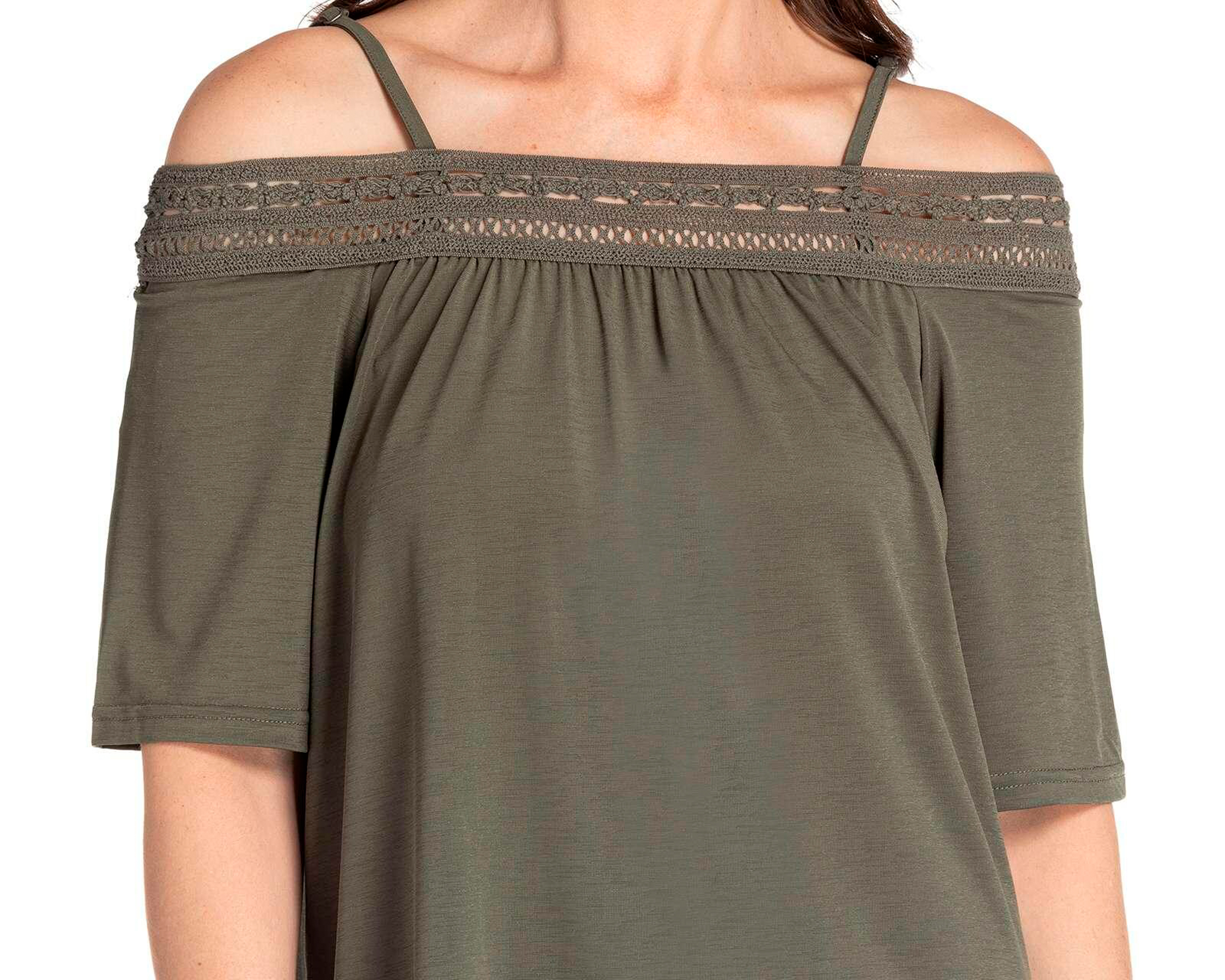 Foto 8 pulgar | Foto 7 | Blusa Lady Sun Verde Manga Corta