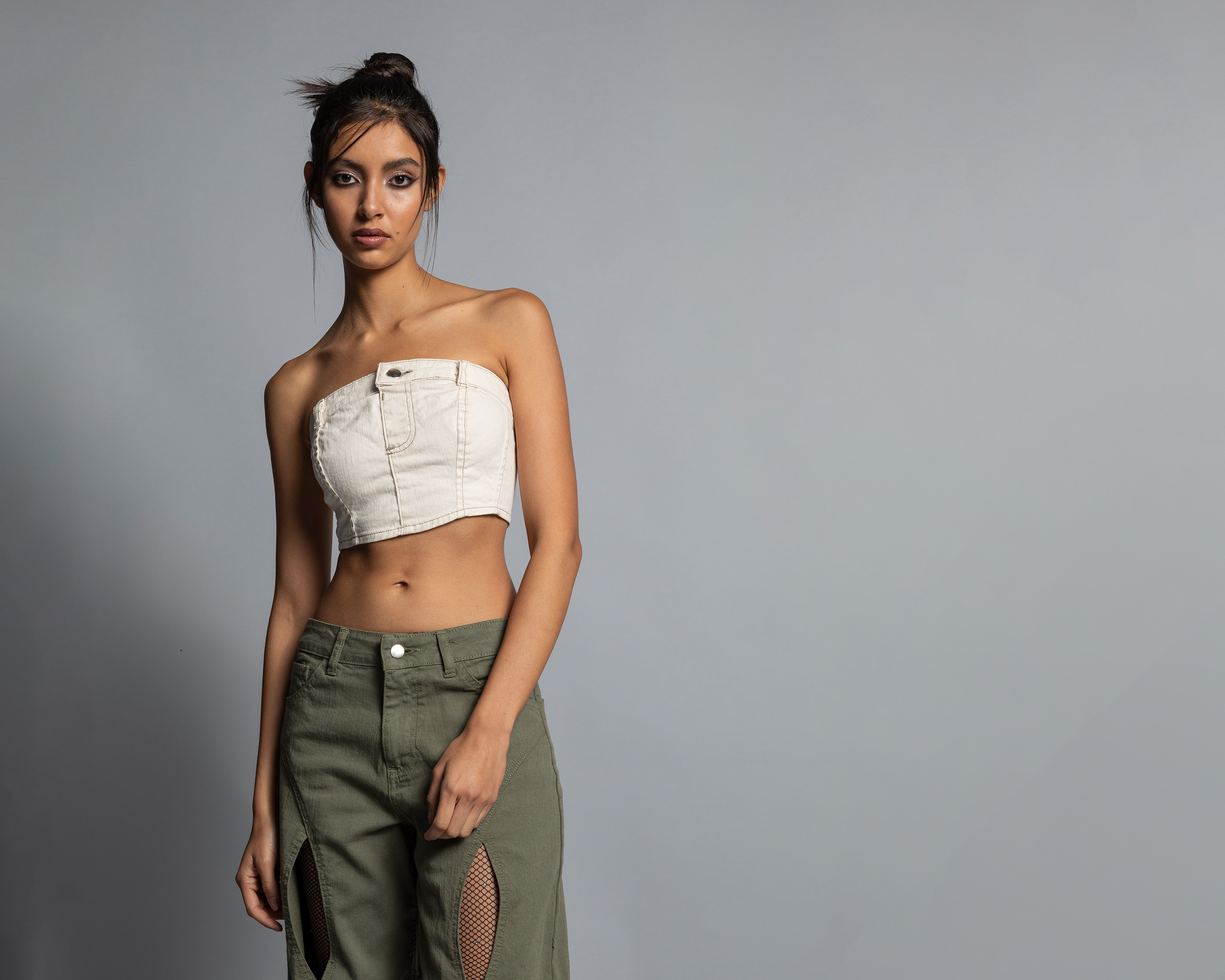 Blusa Thinner Strapless de Mezclilla