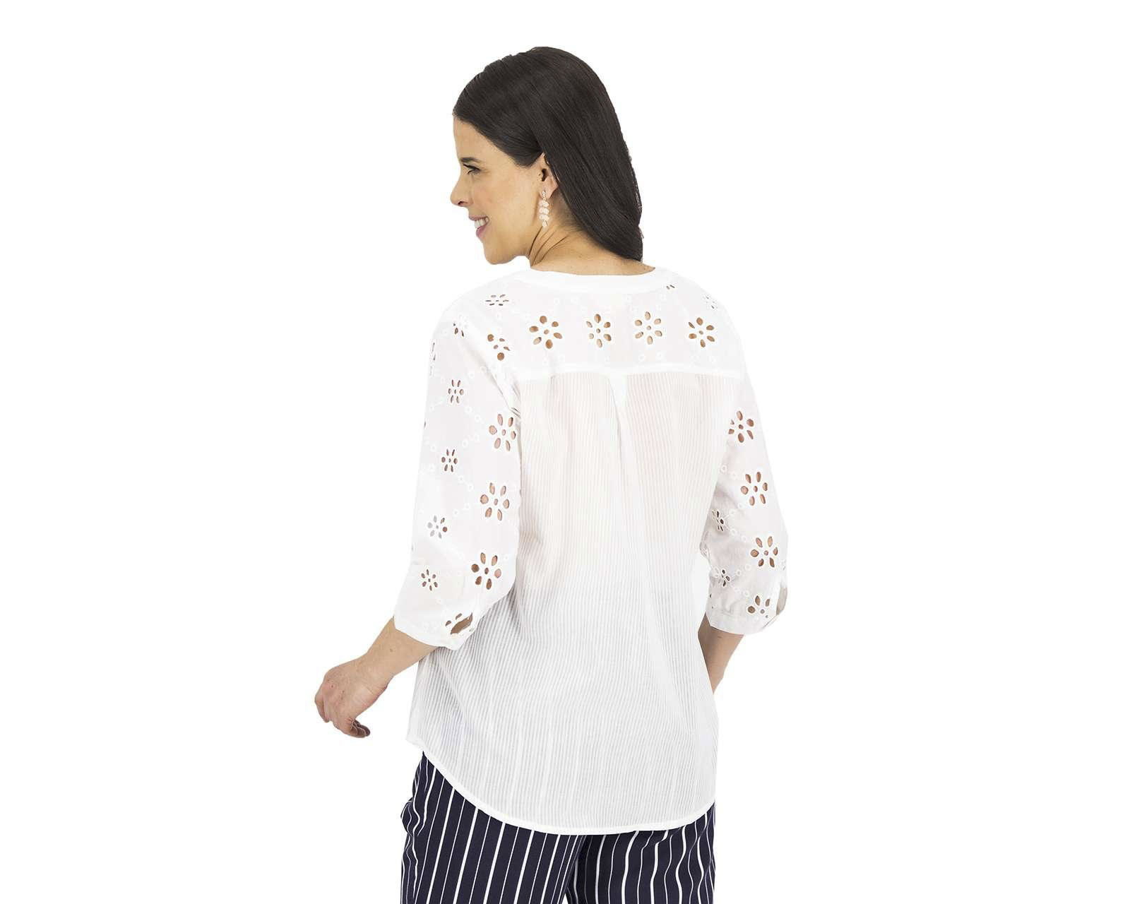 Foto 3 pulgar | Foto 2 | Blusa Lady Sun Manga 3/4