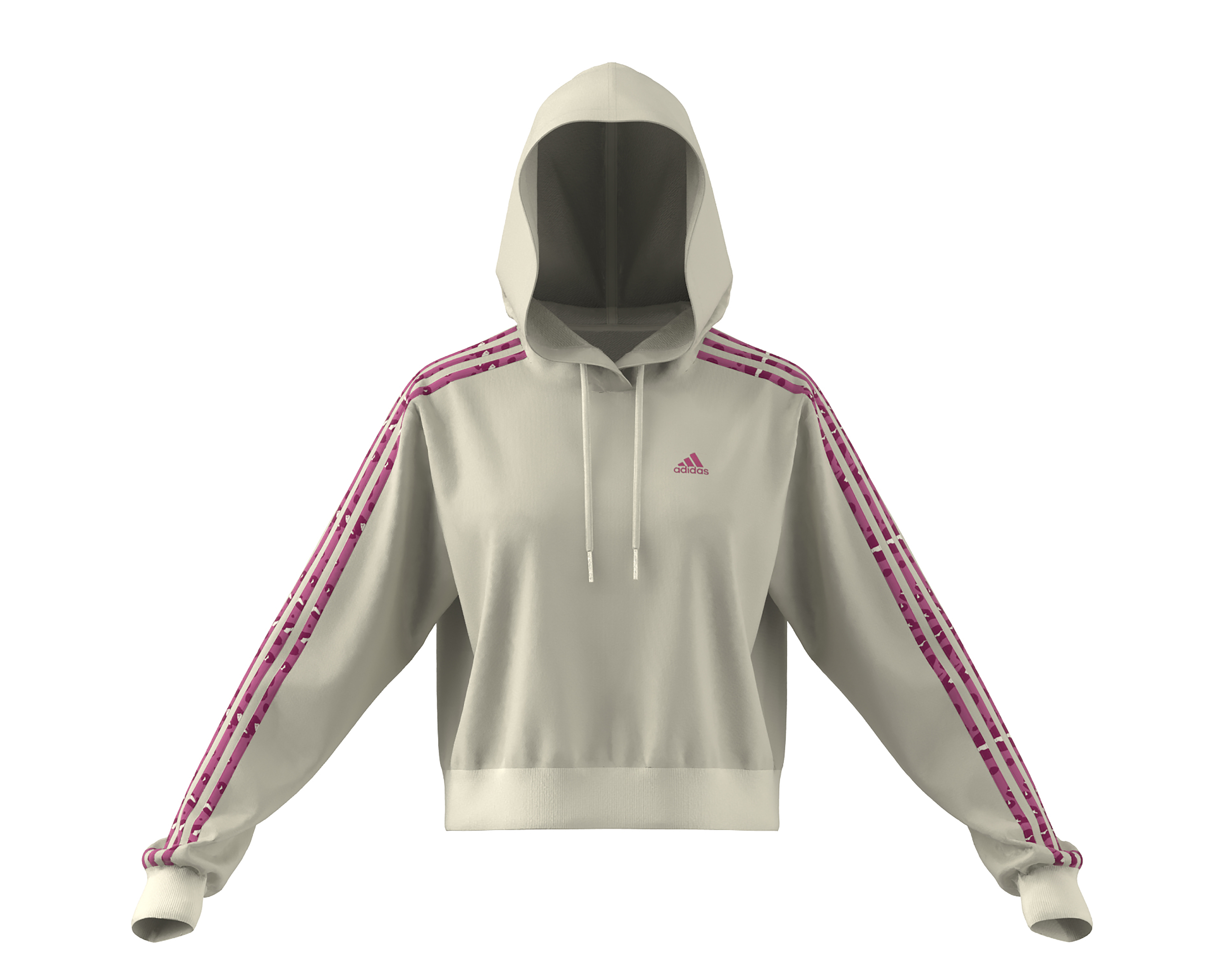 Foto 2 pulgar | Foto 1 | Sudadera Adidas Gris con Capucha