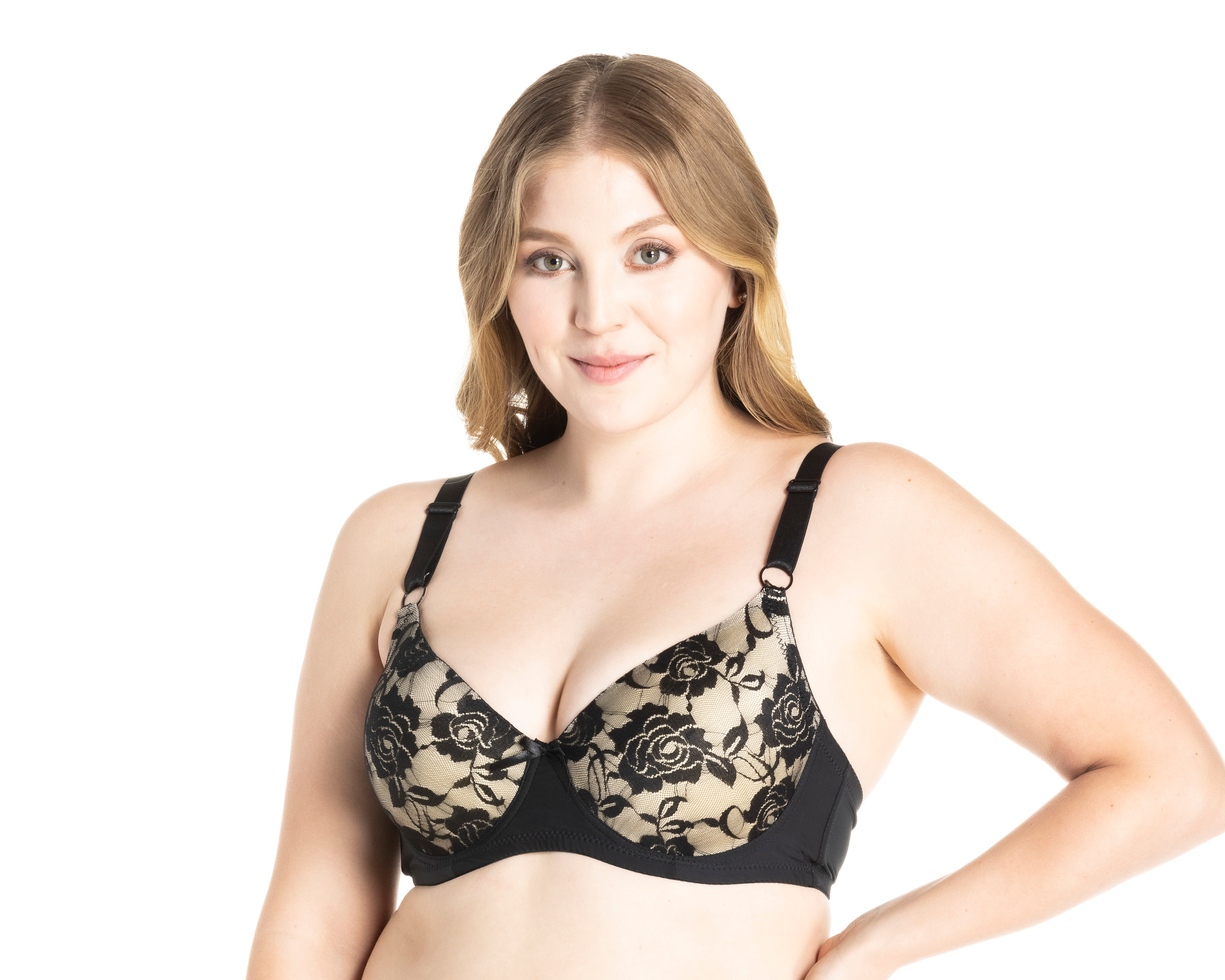 Foto 3 pulgar | Foto 2 | Brasier con Encaje Beauty Secret Copa Completa para Mujer 2 Pack