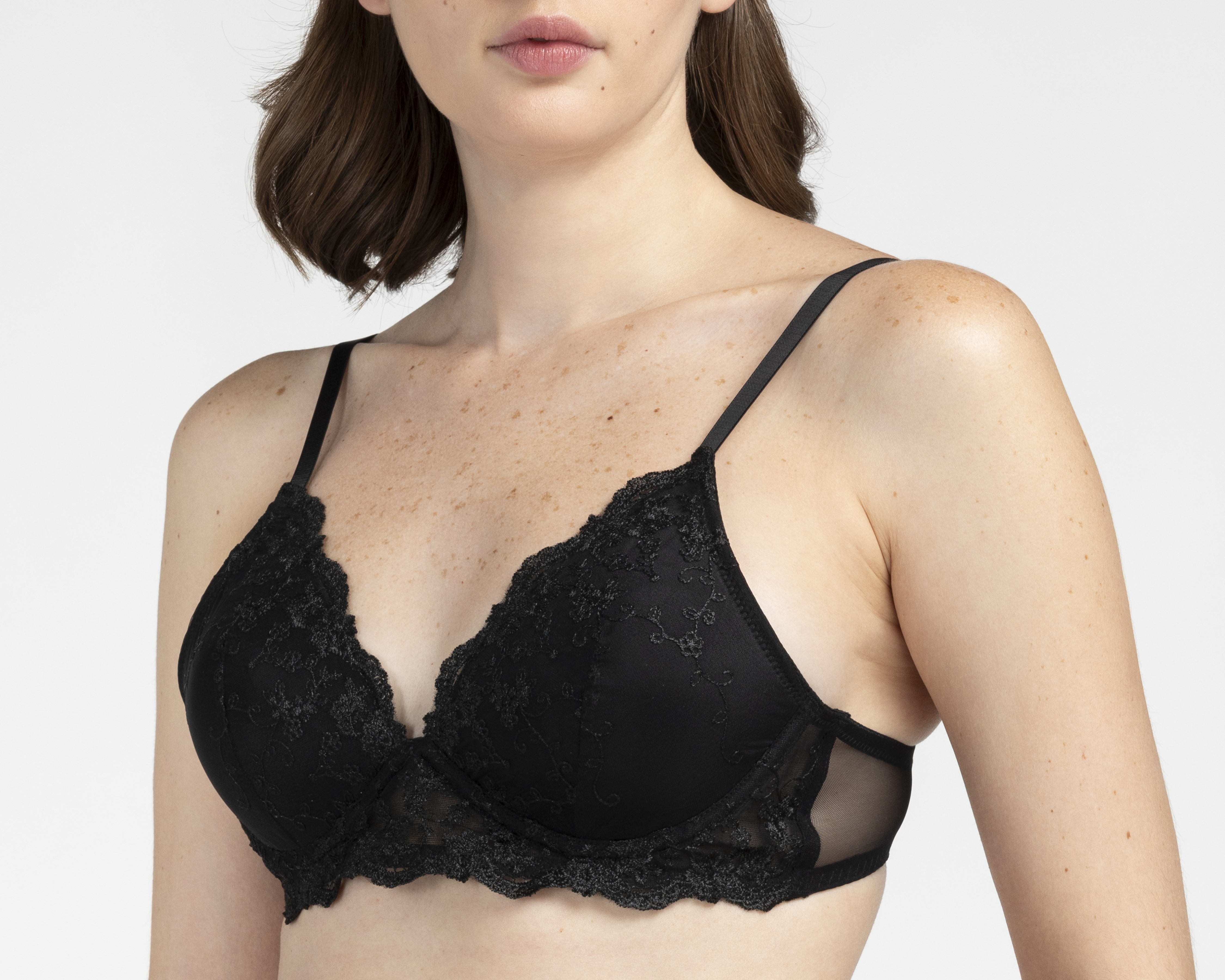 Foto 4 pulgar | Foto 3 | Brasier Copa Completa con Encaje Vicky Form