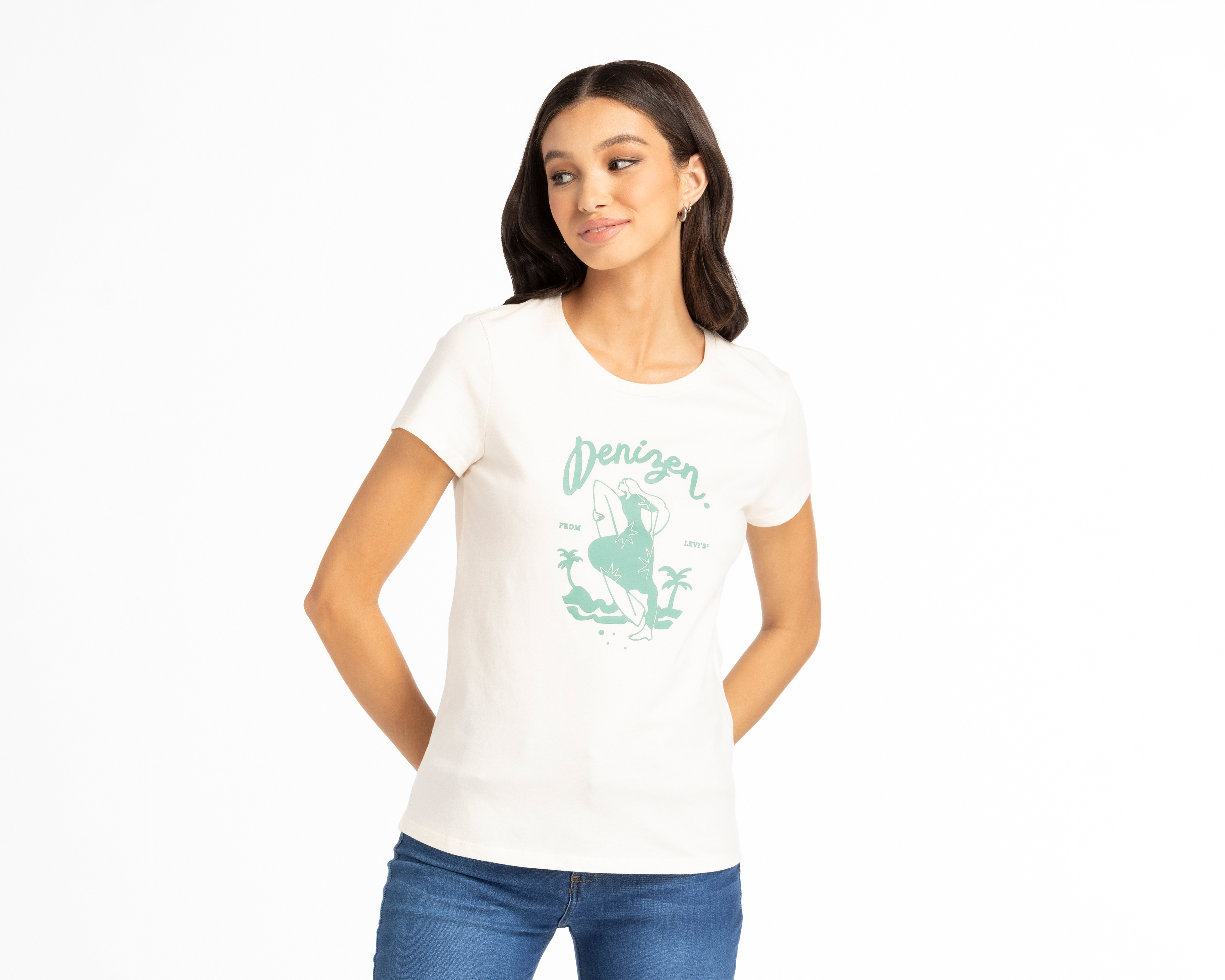 Playera Denizen Manga Corta con Estampado