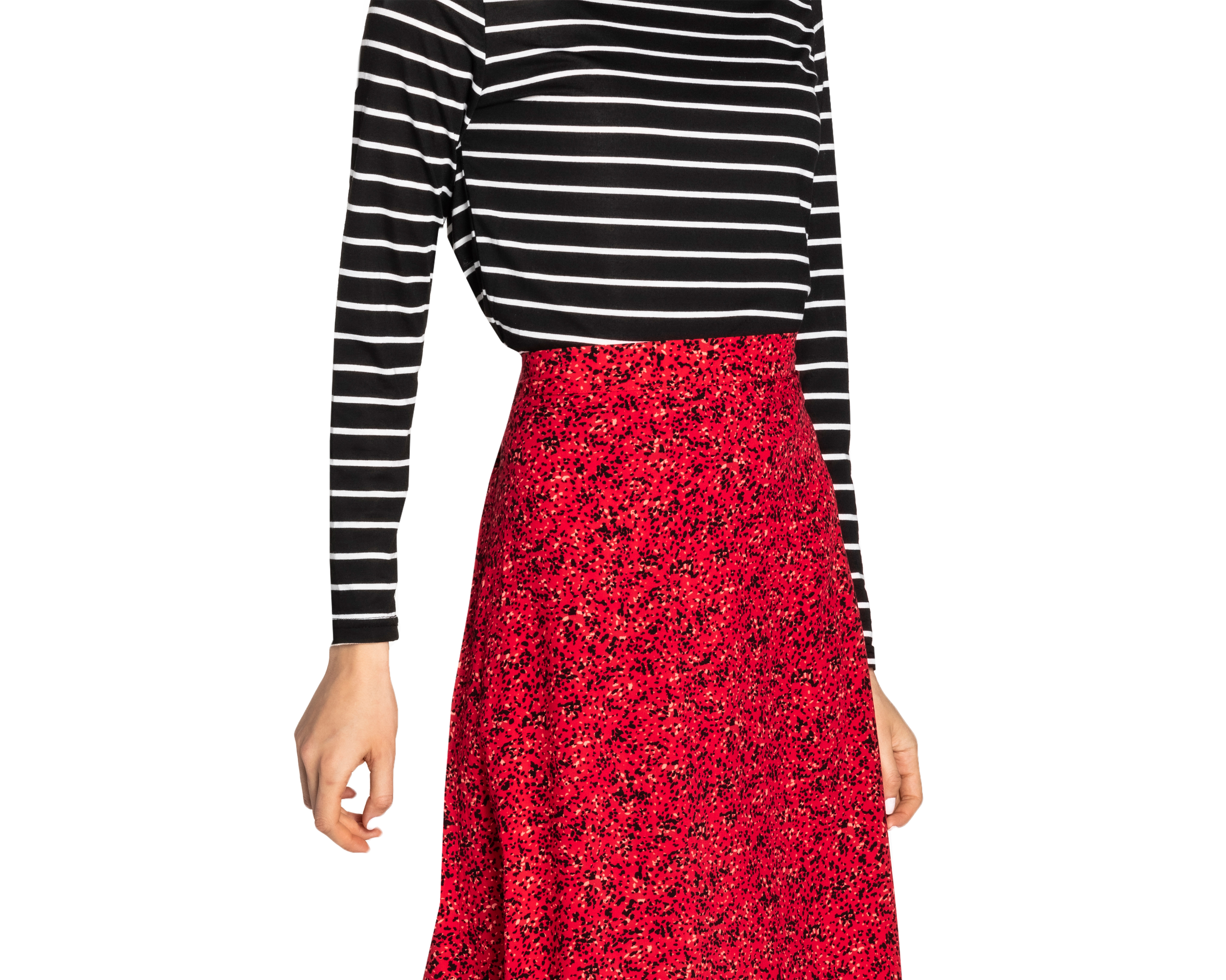 Foto 6 | Foto 7 | Falda Midi Thinner Roja