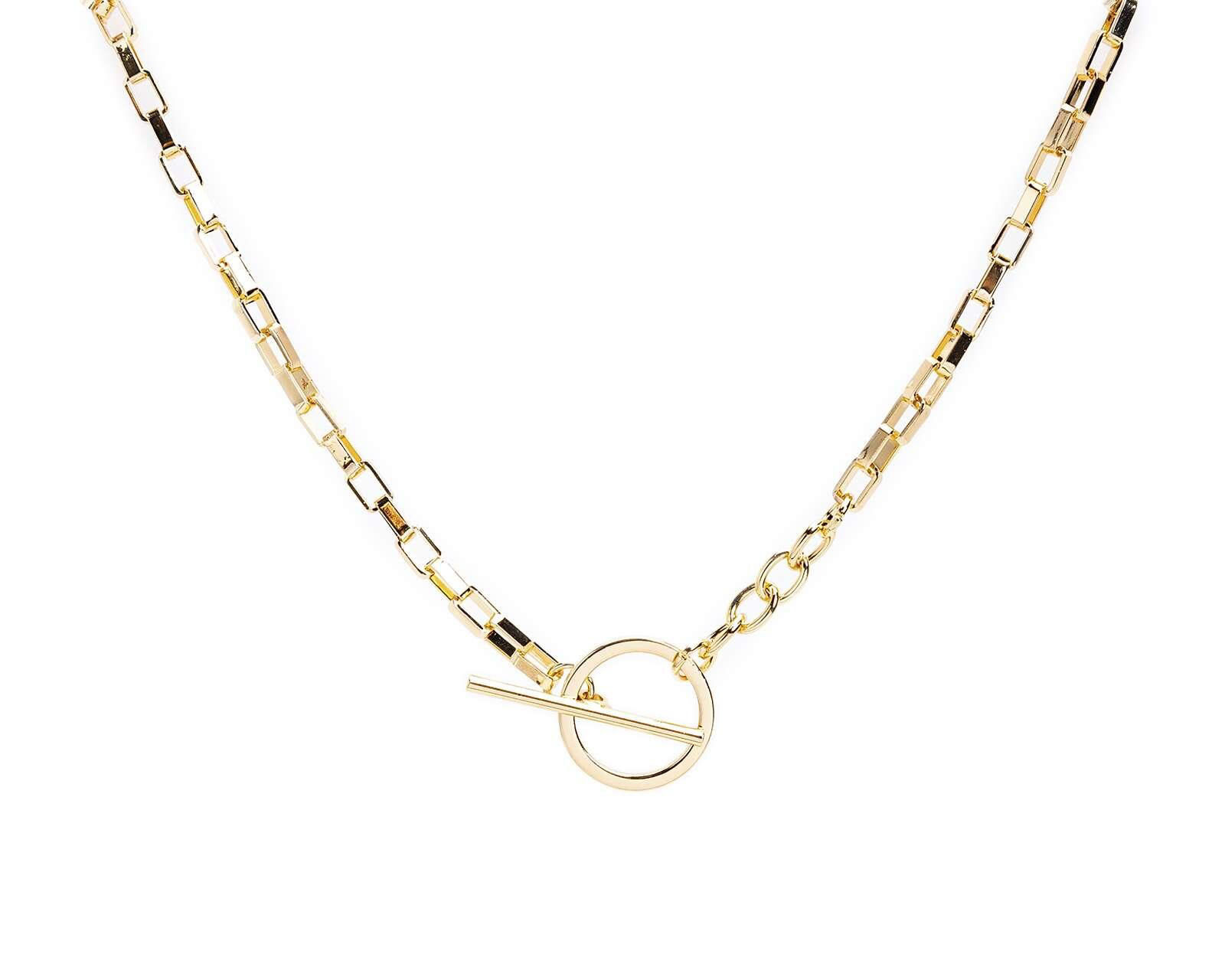 Collar Jennifer Lopez Traba de Círculo Dorado