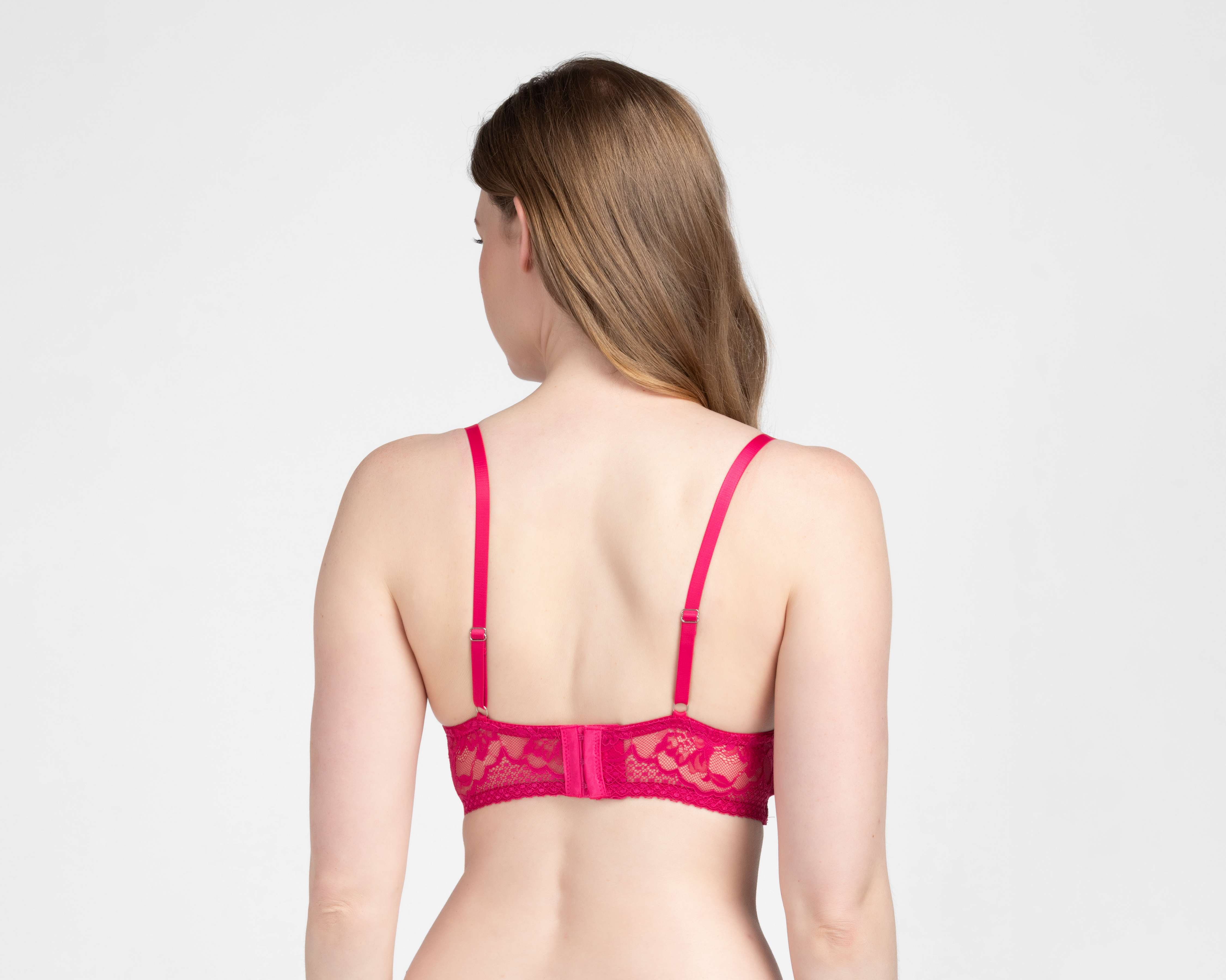 Foto 3 pulgar | Foto 2 | Brasier Media Copa con Encaje Vicky Form