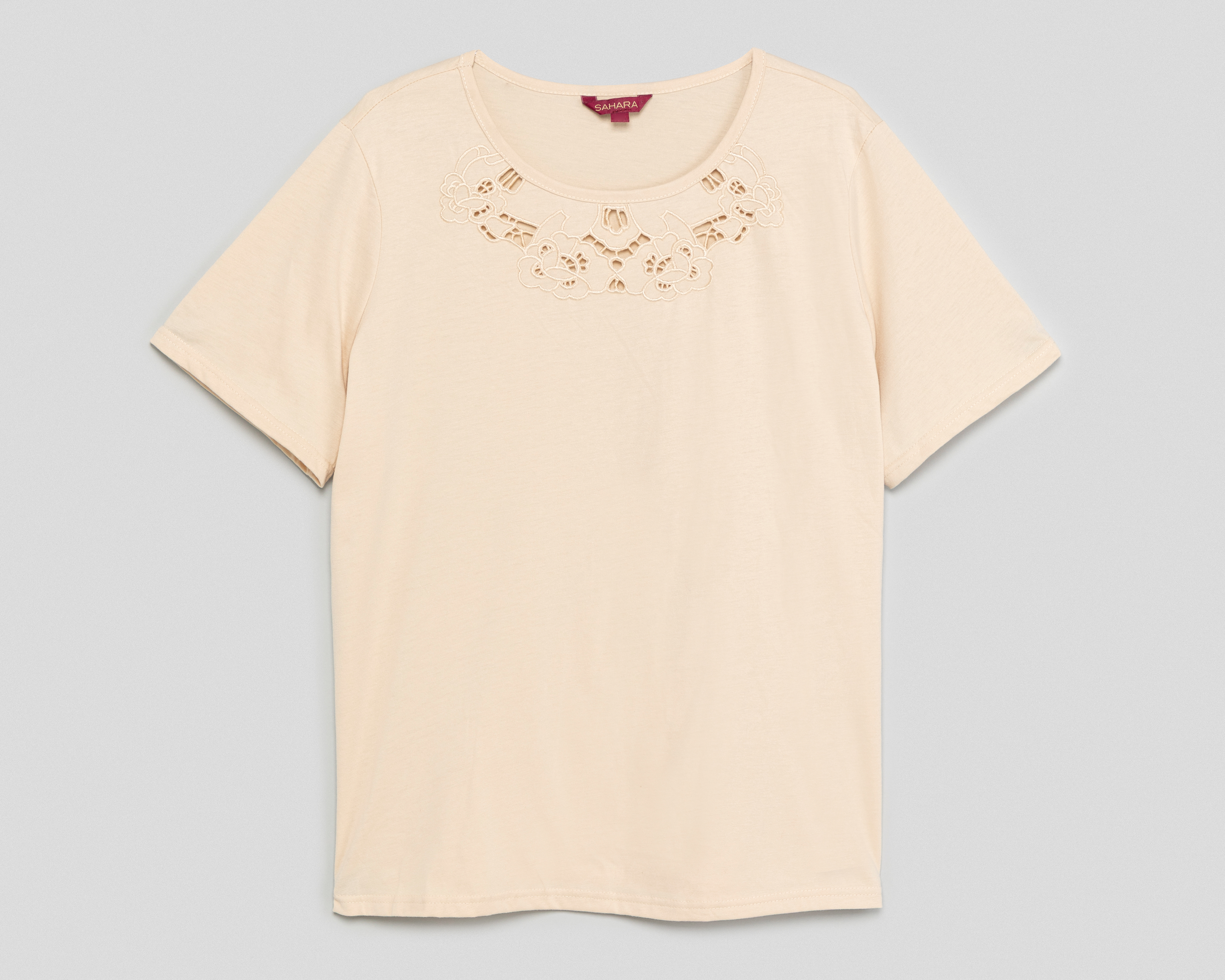 Foto 2 pulgar | Foto 1 | Blusa Manga Corta Sahara para Mujer