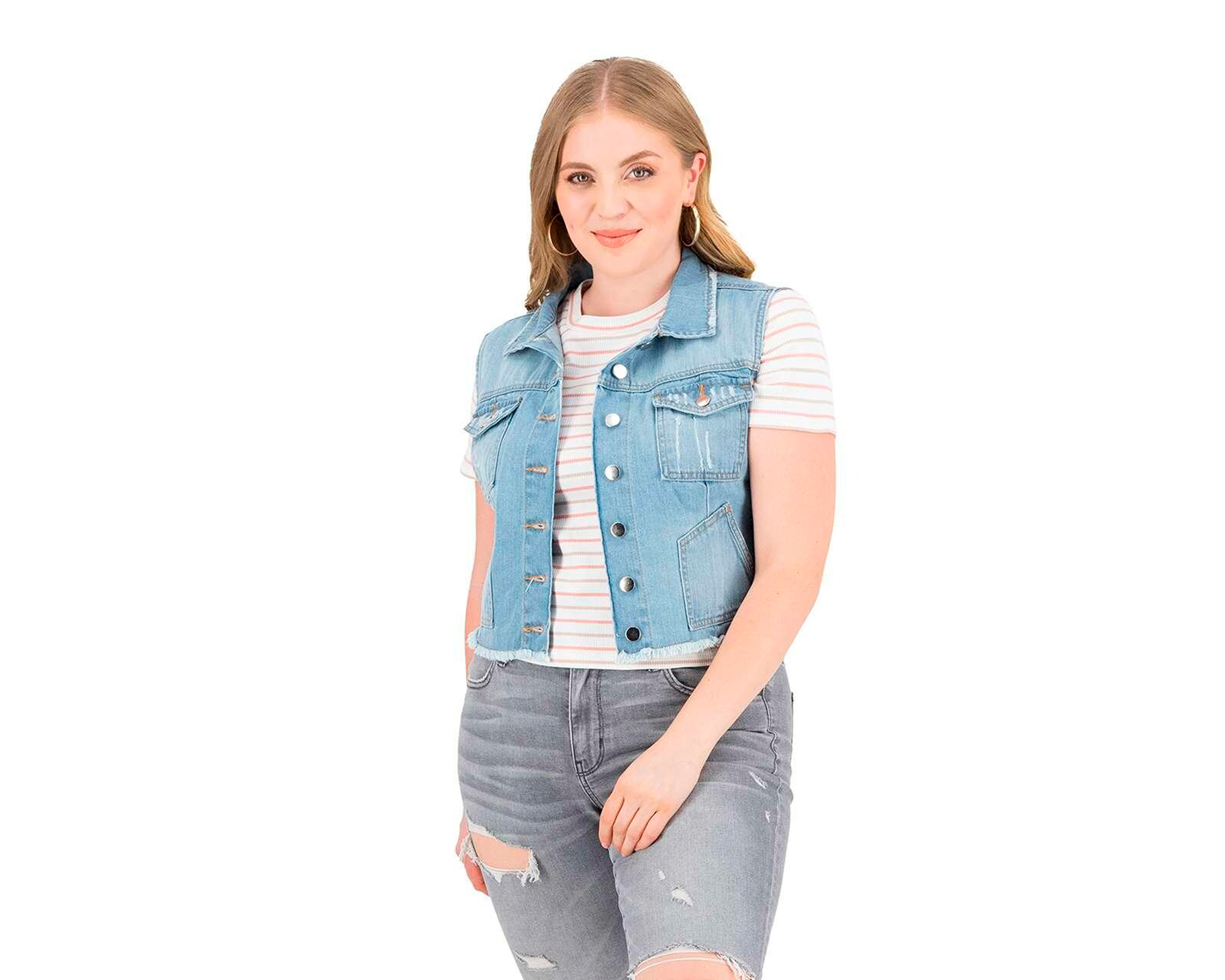 Foto 5 pulgar | Foto 4 | Playera 18 Forever Rayada Manga Corta