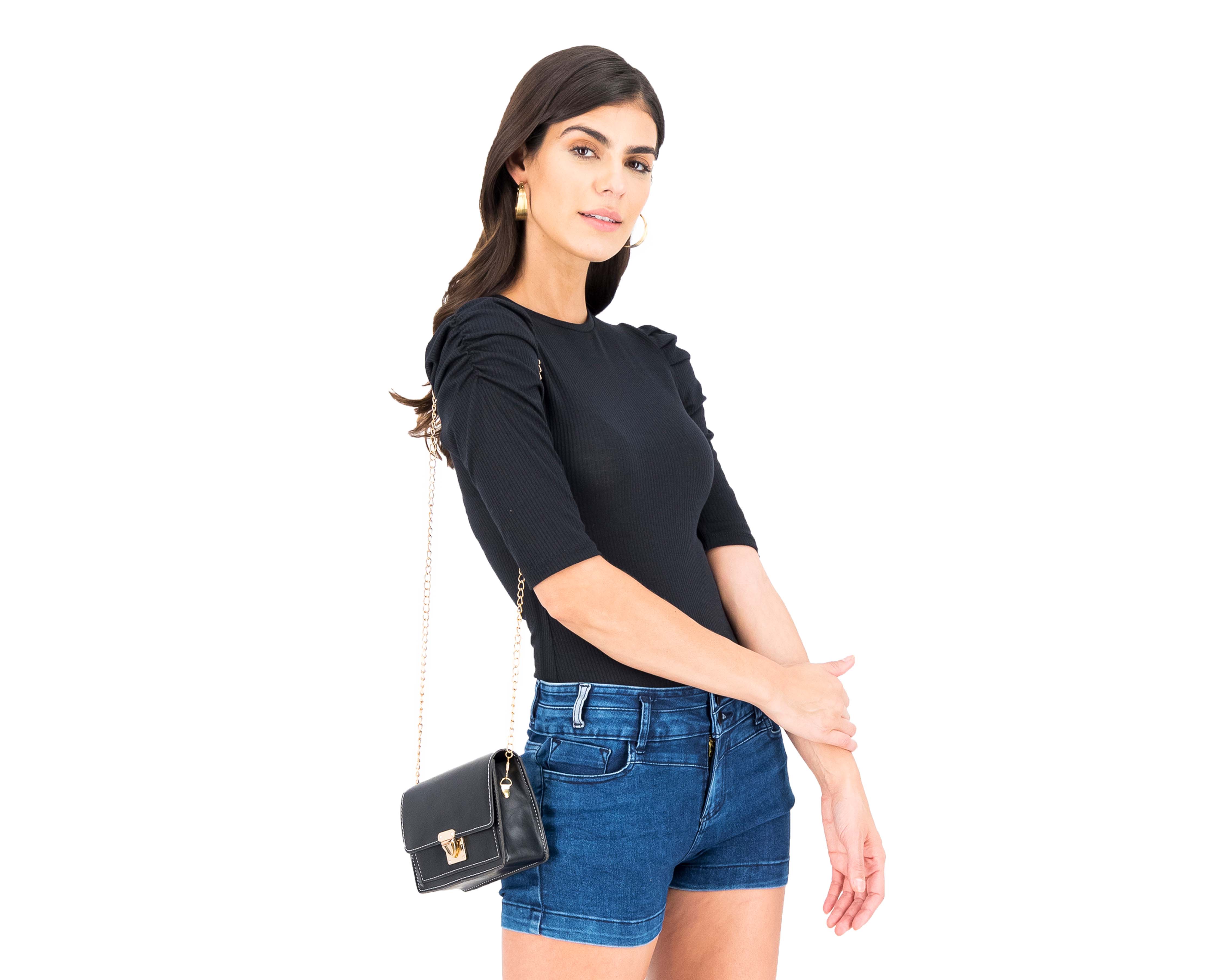 Foto 3 pulgar | Foto 2 | Playera Sahara Manga 3/4 con Zurcido