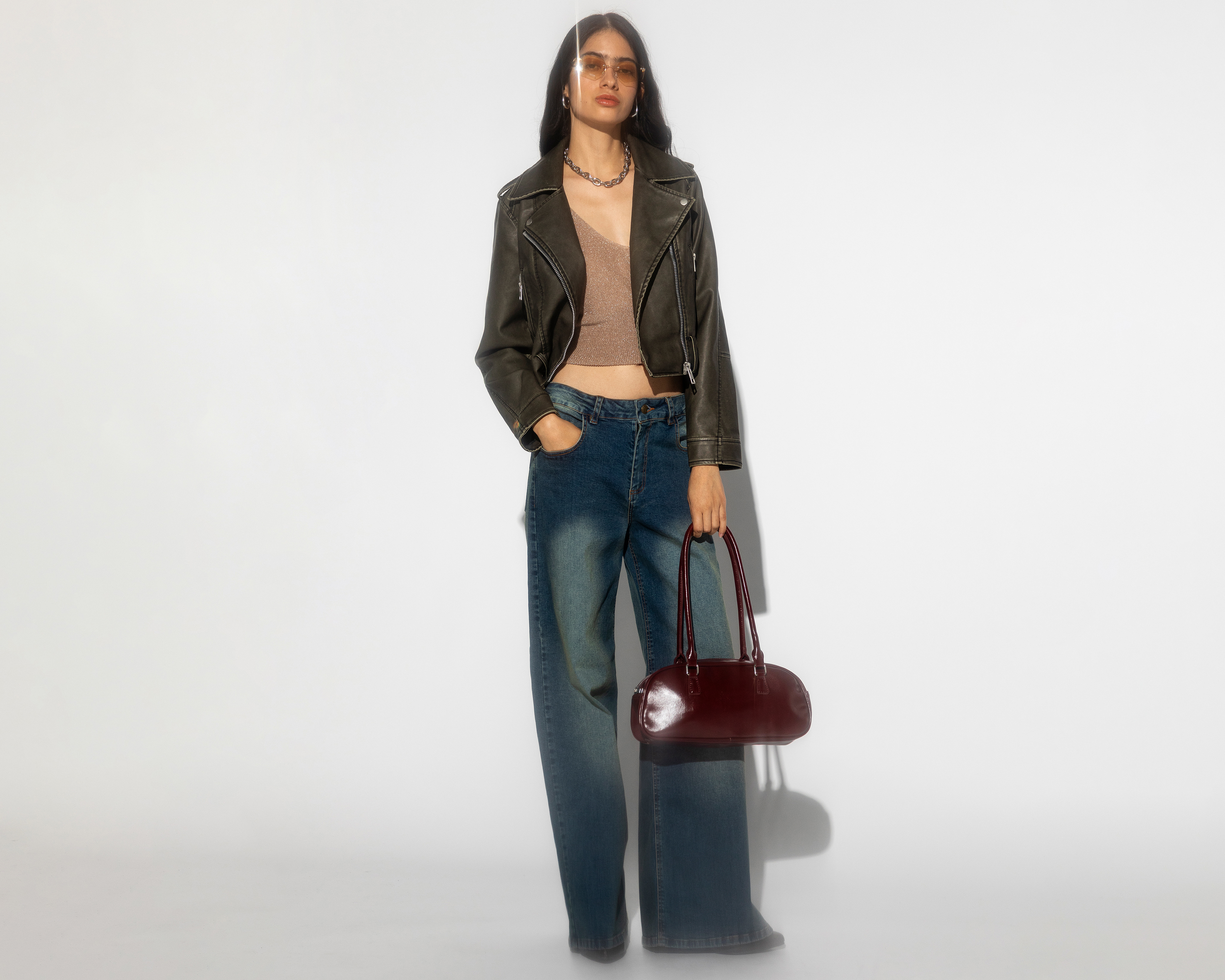 Blusa sin Manga Strona para Mujer