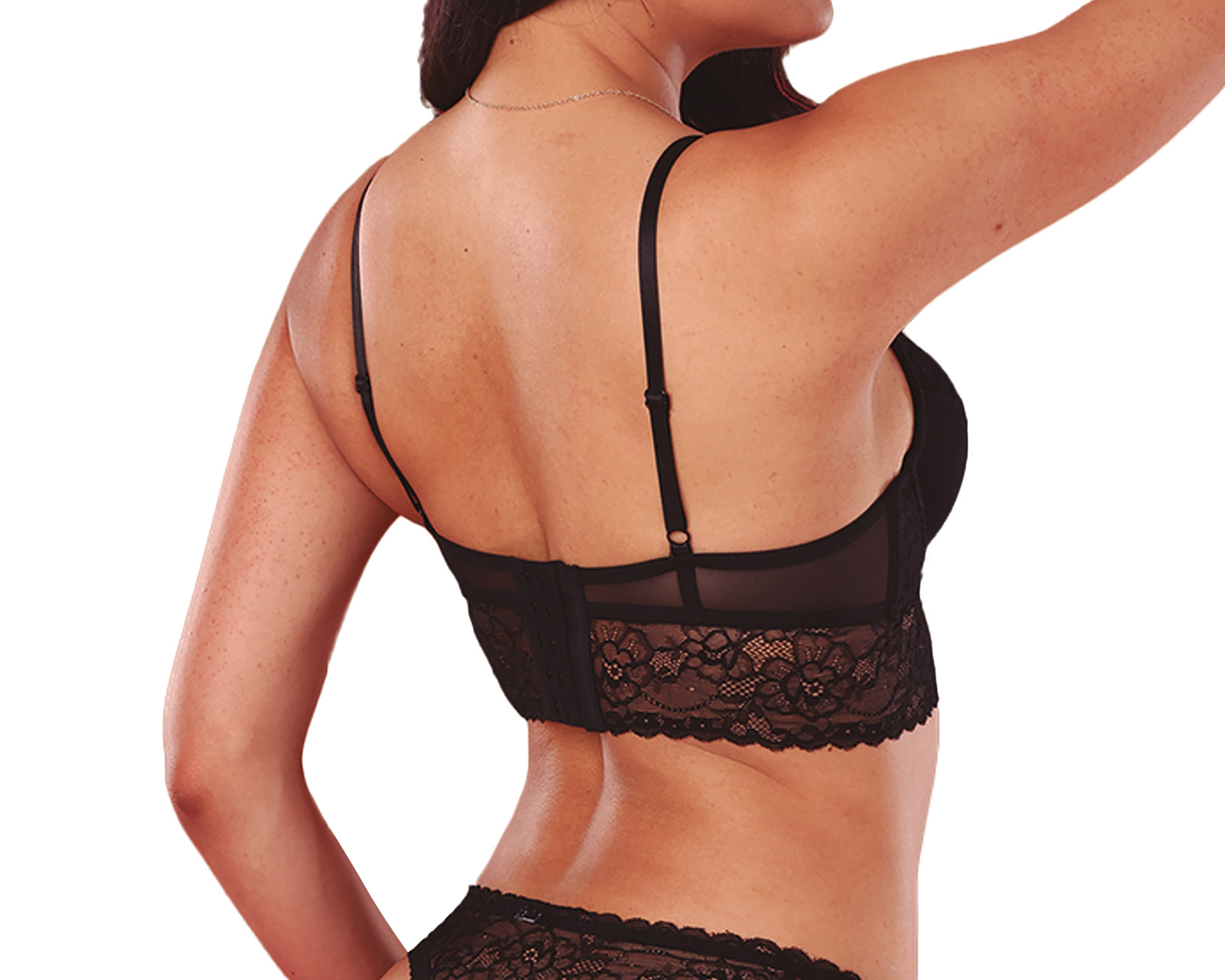 Foto 3 pulgar | Foto 2 | Brasier Media Copa con Encaje Vicky Form