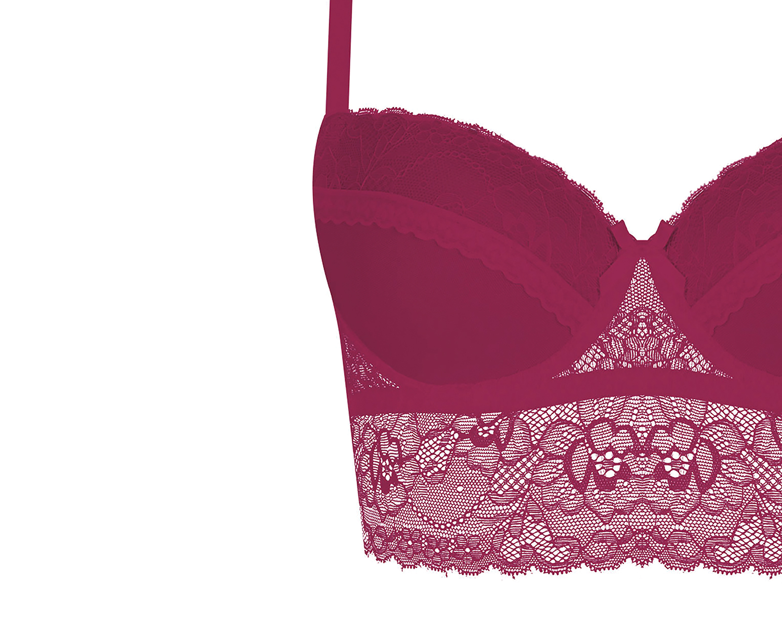 Foto 4 pulgar | Foto 3 | Brasier Copa Completa con Encaje Vicky Form