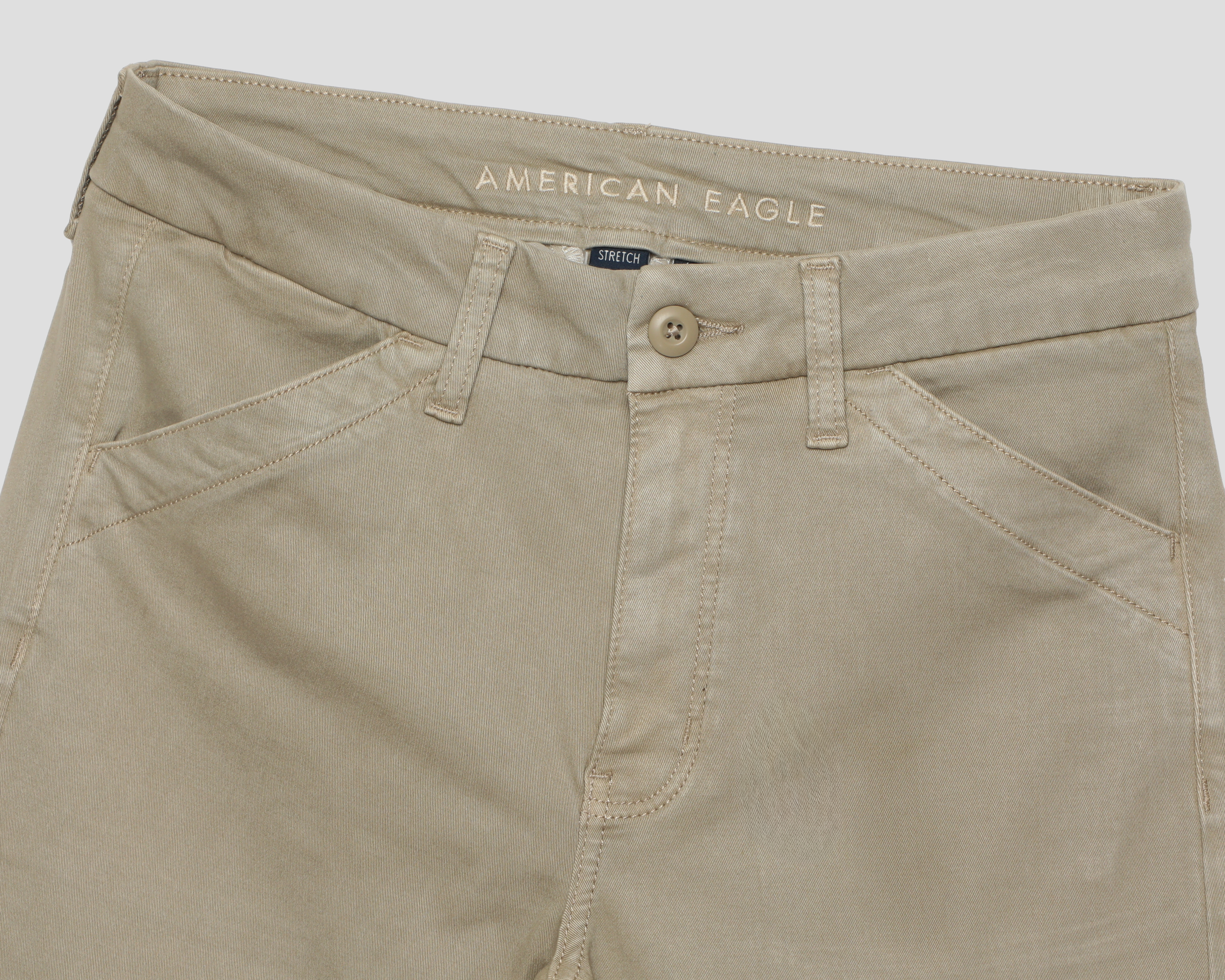 Foto 3 | Foto 3 | Pantalón Casual American Eagle Caqui para Mujer