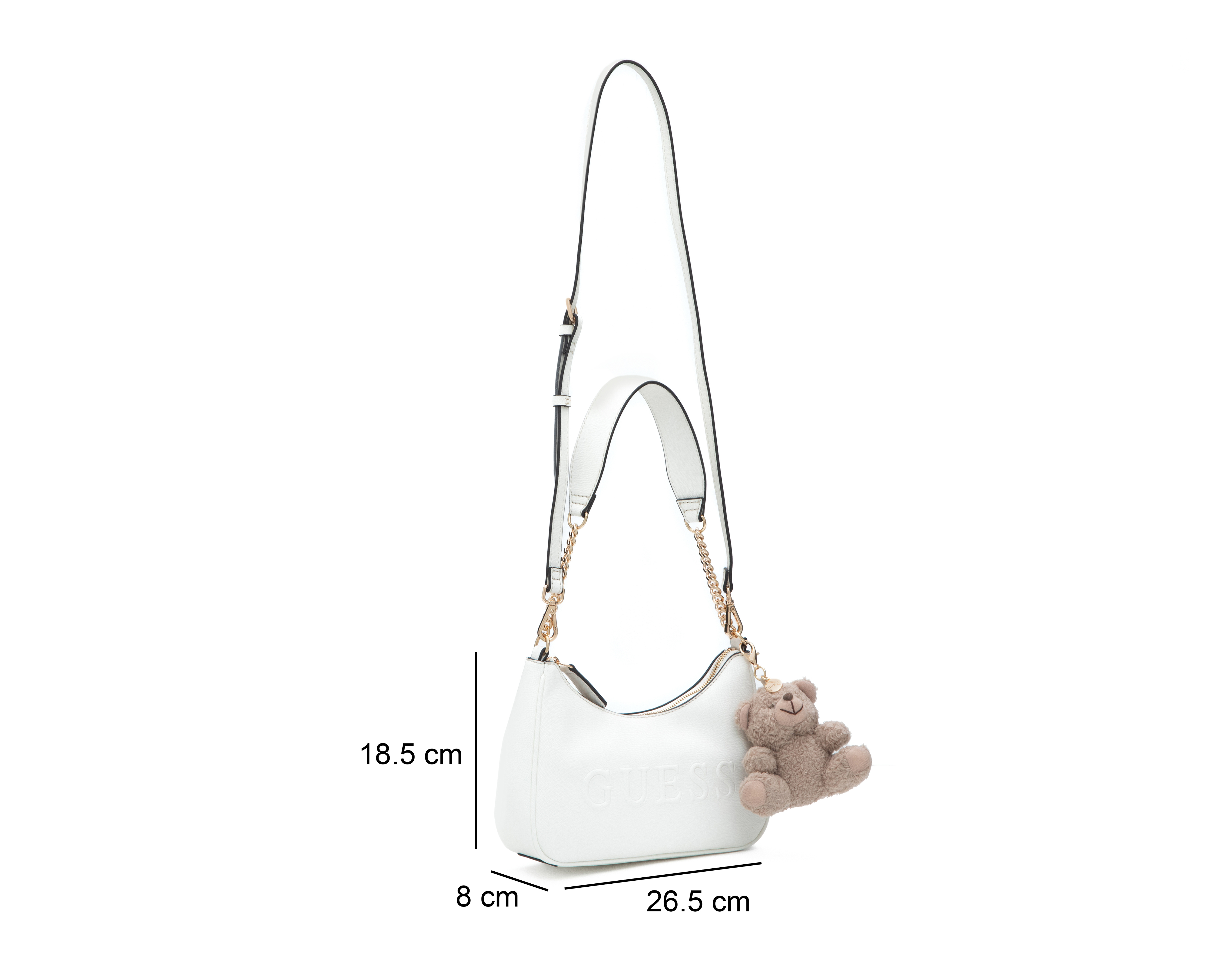 Foto 5 | Foto 5 | Bolsa de Hombro Guess Havanna con Colgante