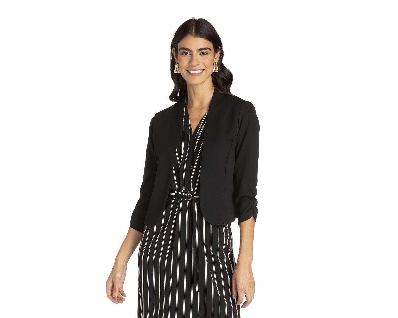 Foto 2 | Foto 2 | Blazer Liso Sahara Manga 3/4