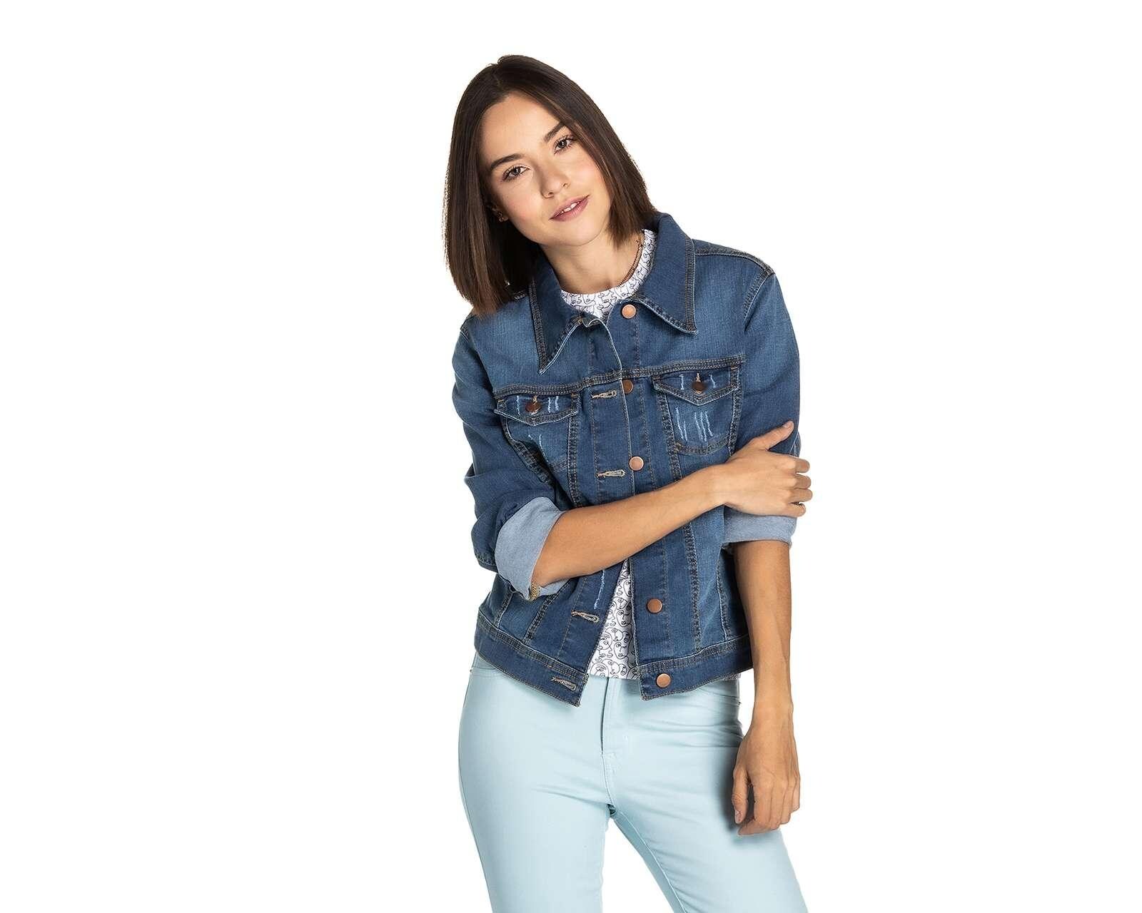 Chamarra Thinner Trucker de Mezclilla