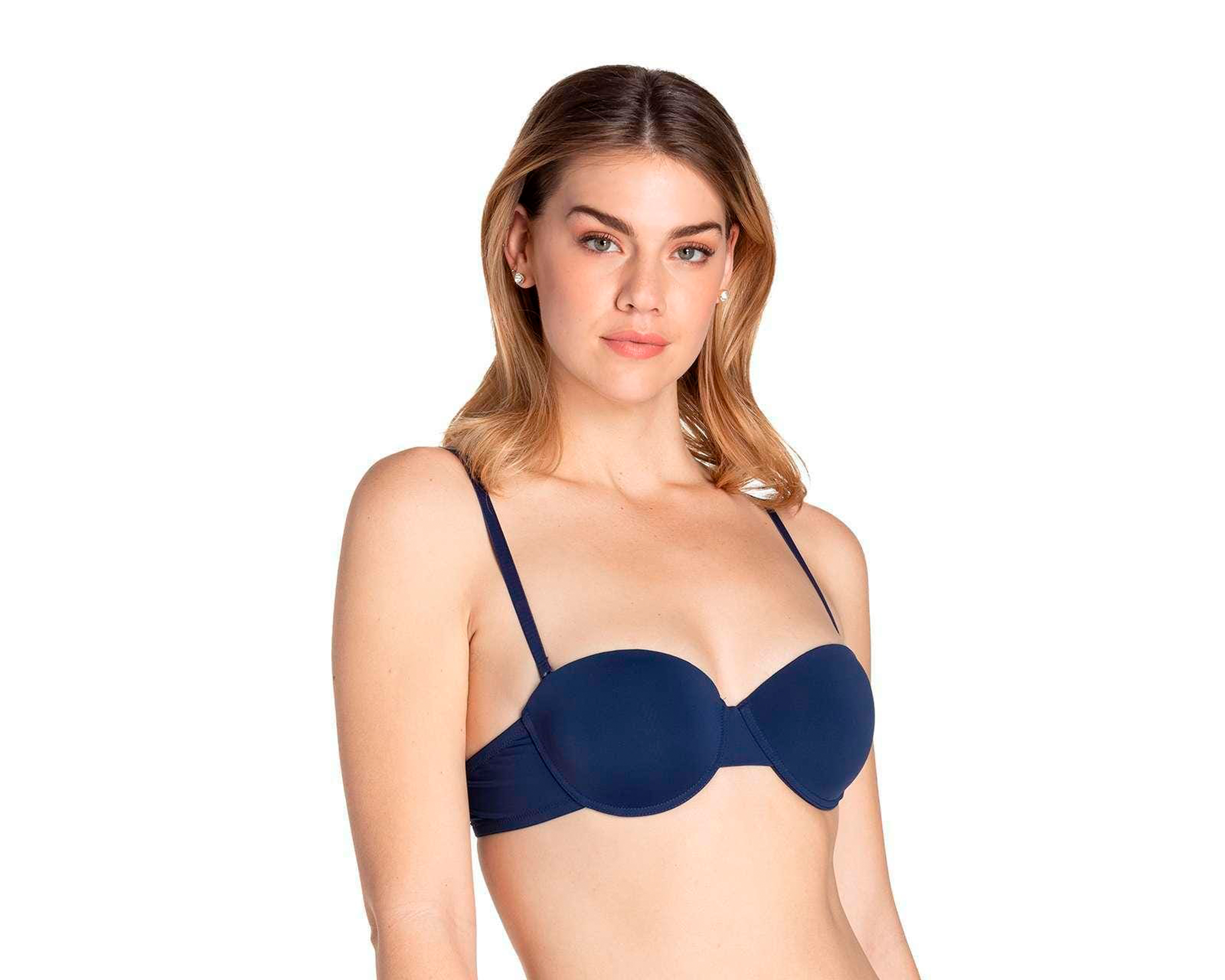 Foto 3 pulgar | Foto 2 | Brasier Strapless Lovest Media Copa para Mujer 2 Pack