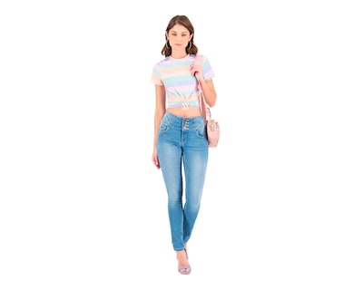 Foto 3 | Foto 3 | Jeans Skinny Boy London para Mujer